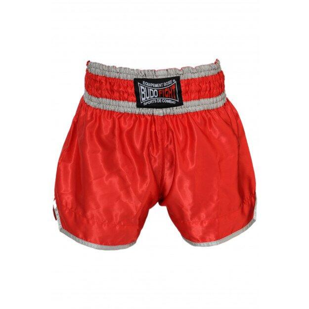 Pantaloncini da boxe tailandese No Limit rossi 2/3