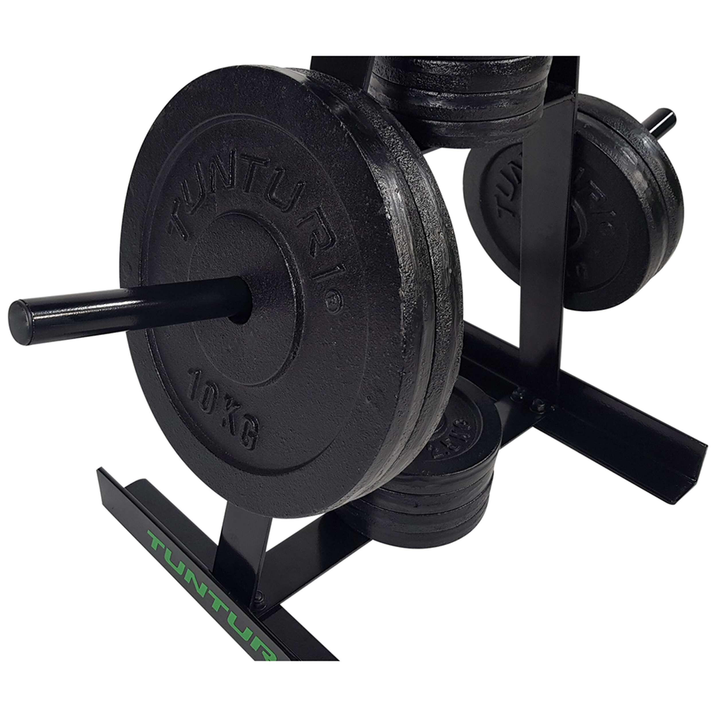 Support de rangement rack pour disques et poids diamètre 30mm noir 4/7