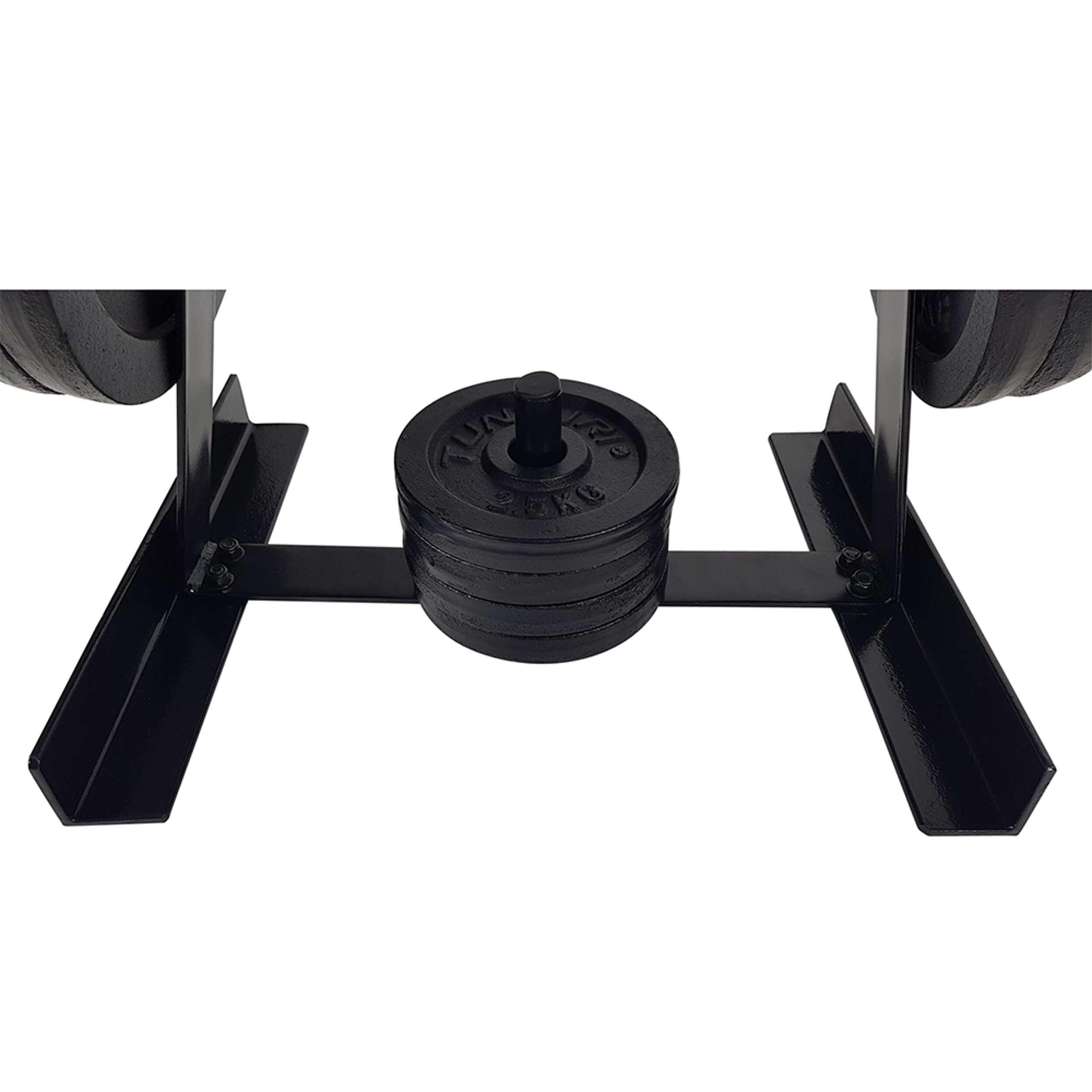 Support de rangement rack pour disques et poids diamètre 30mm noir 6/7