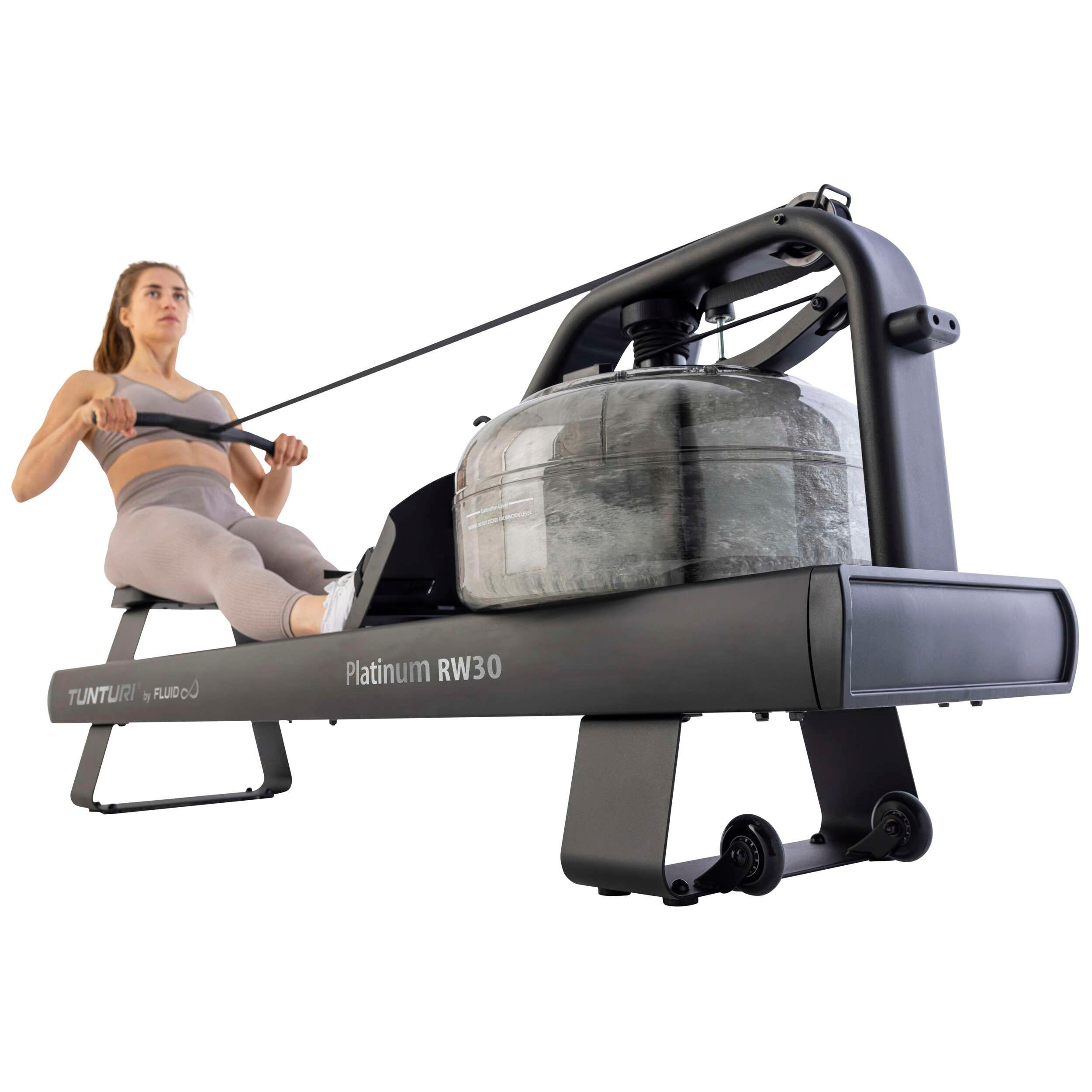 Rameur - 10 niveaux de résistance à l'eau - Pour la maison - Platinum RW30 5/7