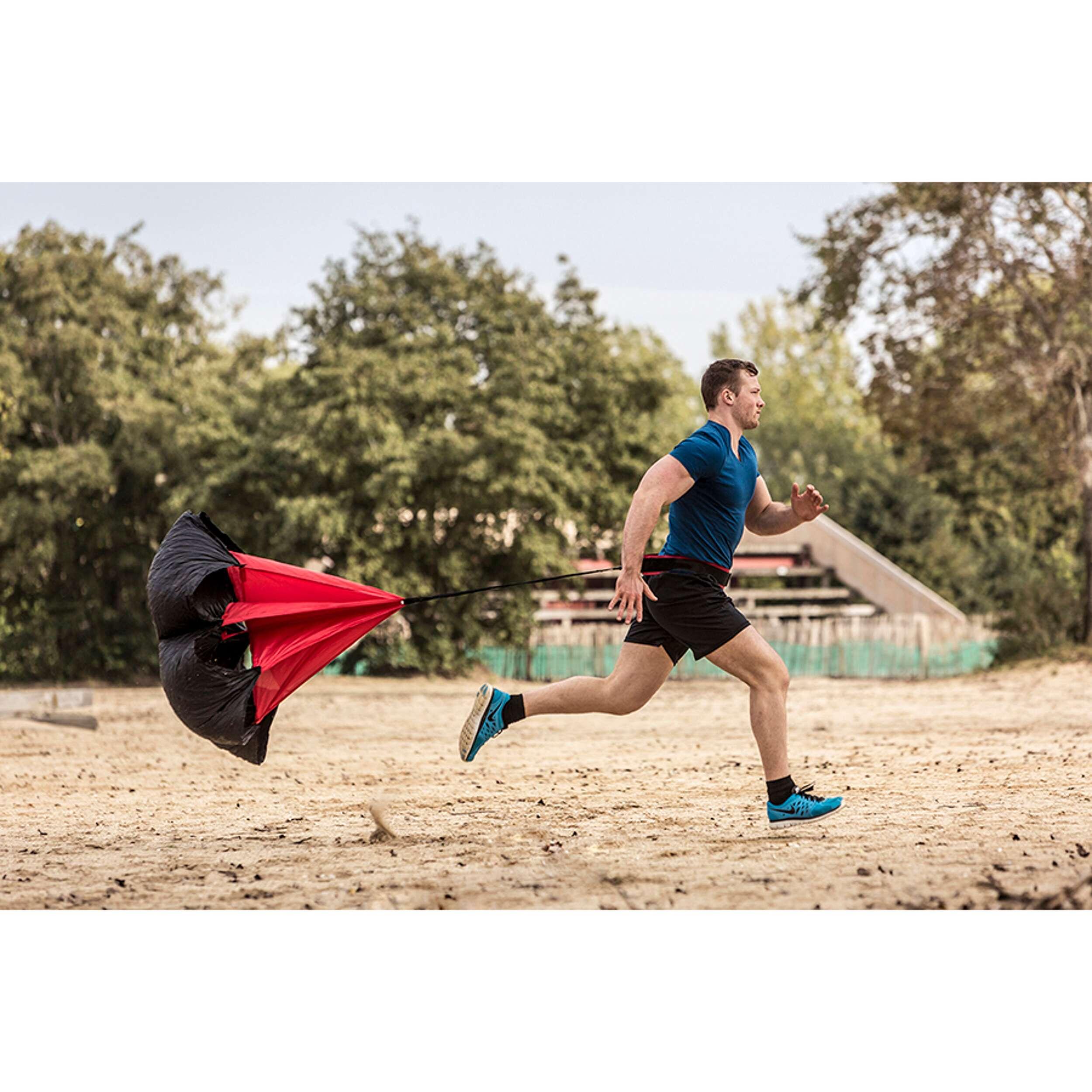 Paracadute Di Resistenza Per Allenamento – Diametro 142 Cm, Resistenza 12-33 Lbs, Leggero 200g, Per Correre, Ciclismo E Fitness – Migliora Velocità E Forza