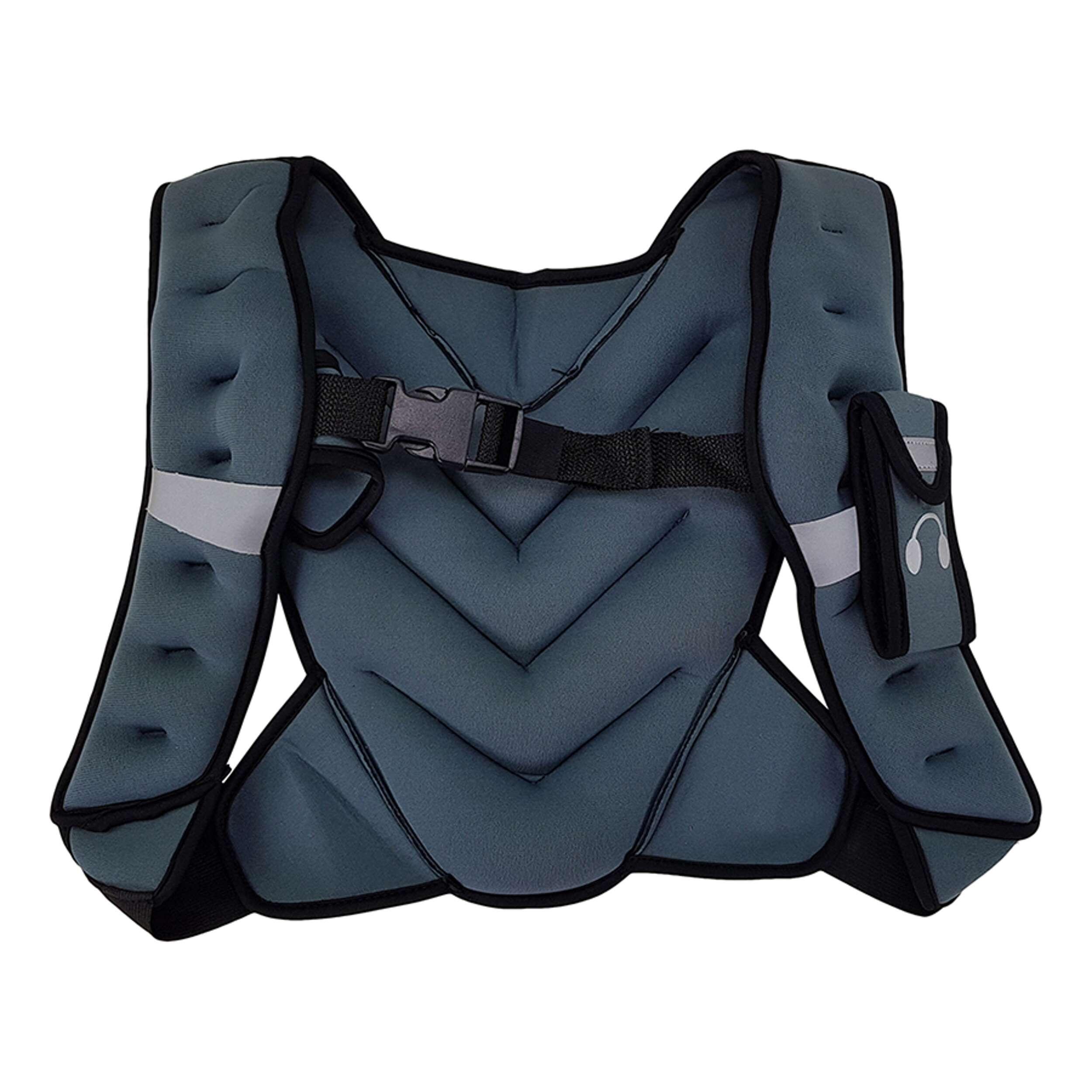 Gilet lesté  musculation 5kg noir 4/7