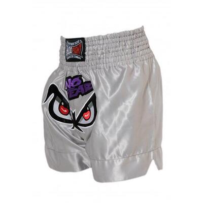 Pantaloncini da boxe thailandese No Fear grigi