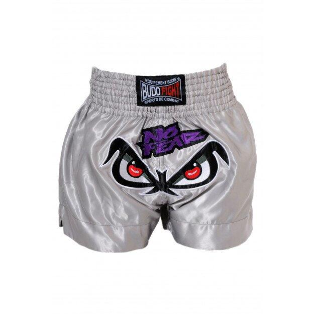 Pantaloni da boxe thailandese No Fear grigi 2/3