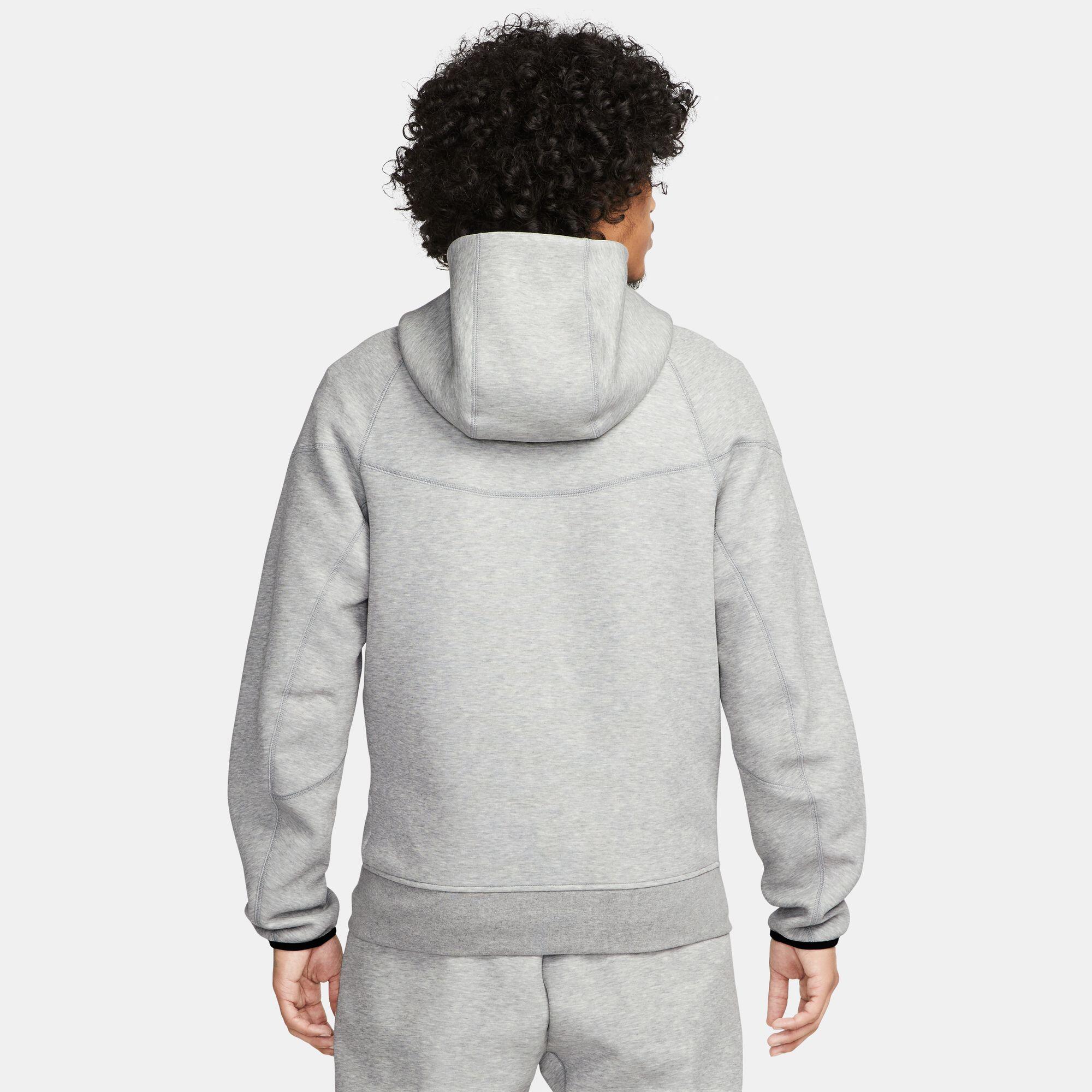 Full Zip Hoodie Joggers Set  Sportswear Tech Fleece Dark Heather Grey Black 2/4
