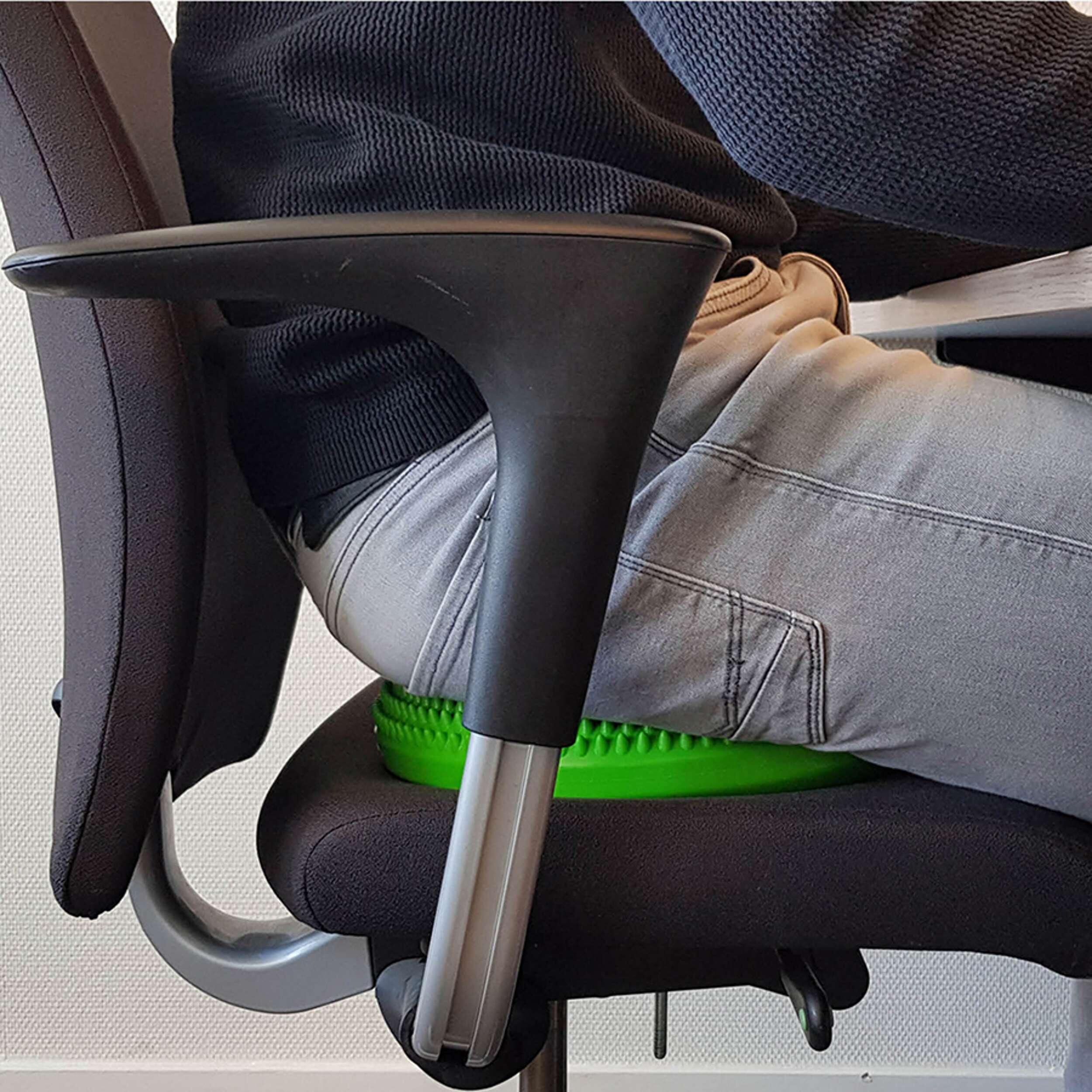 Coussin d'équilibre air stepper yoga gymnastique bleu 7/7