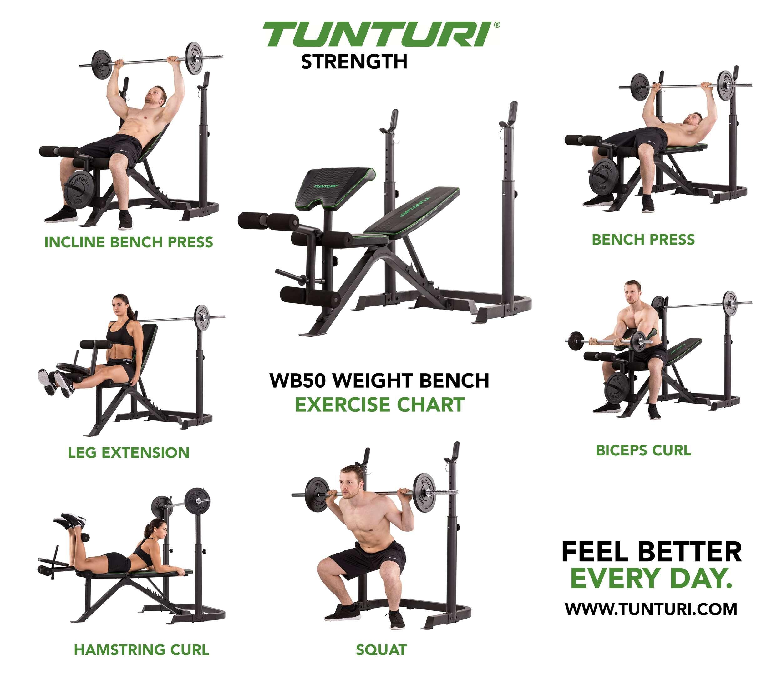 Banc de Musculation de Largeur Moyenne WB50 3/8