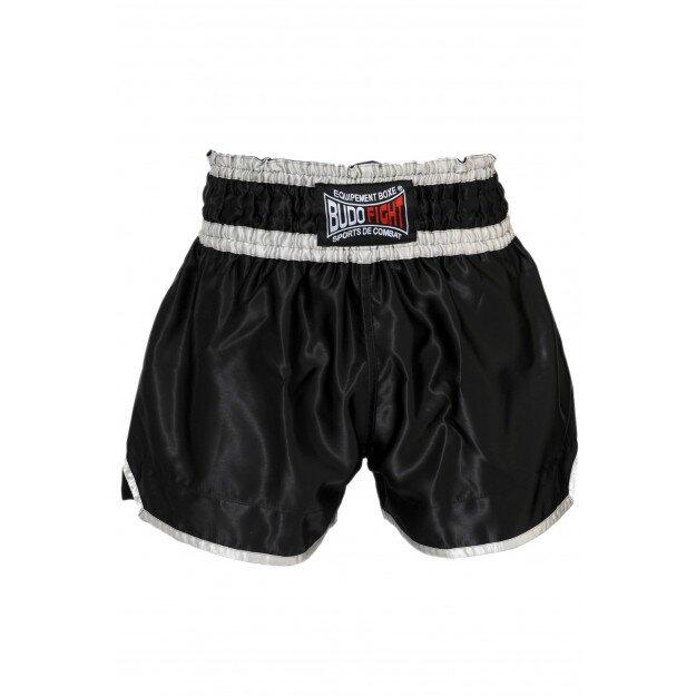 Pantaloncini da boxe thailandese No Limit neri 2/3