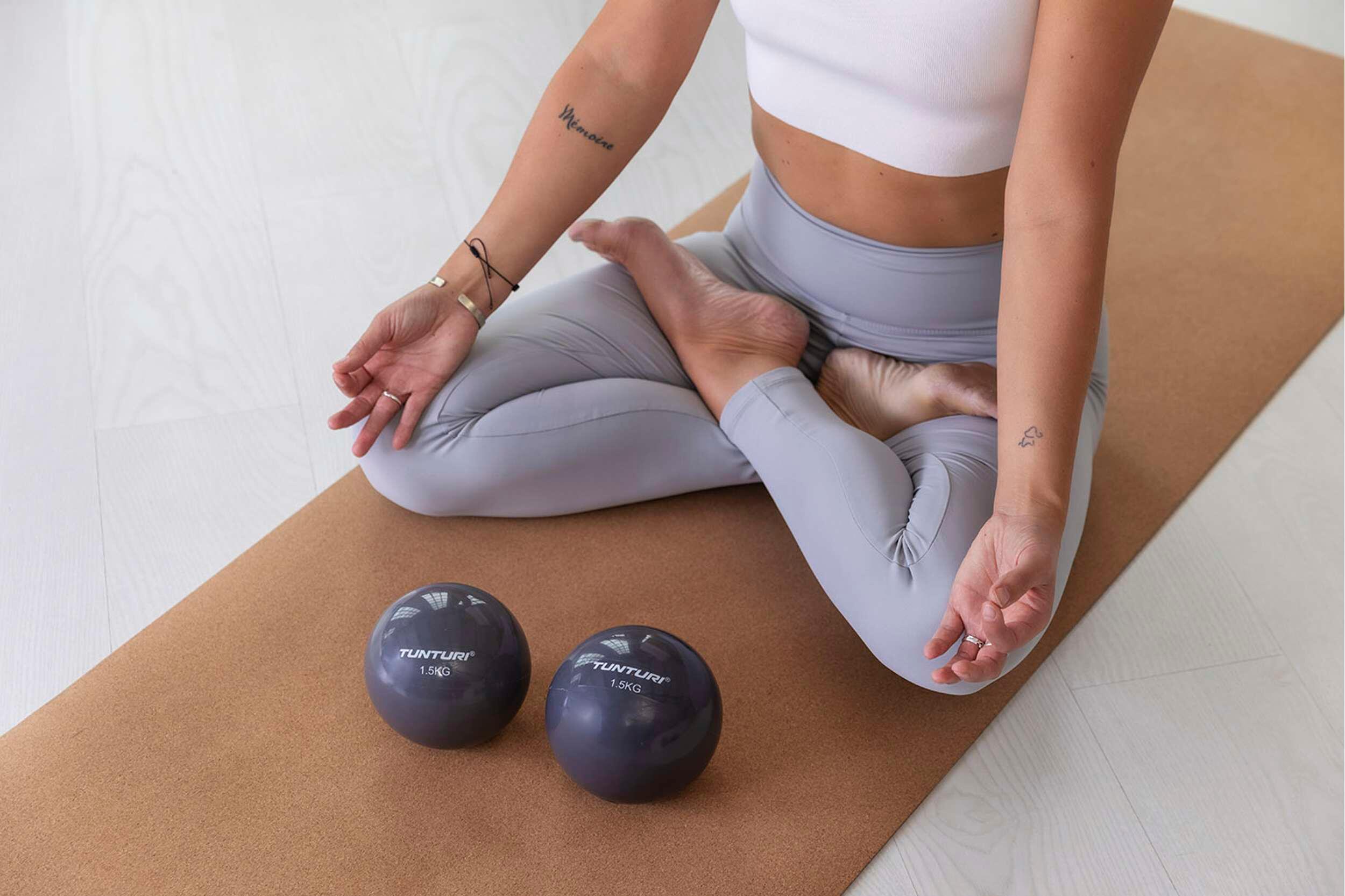 Balón medicinal yoga unisex PVC 1.5 kg Tunturi 7/7