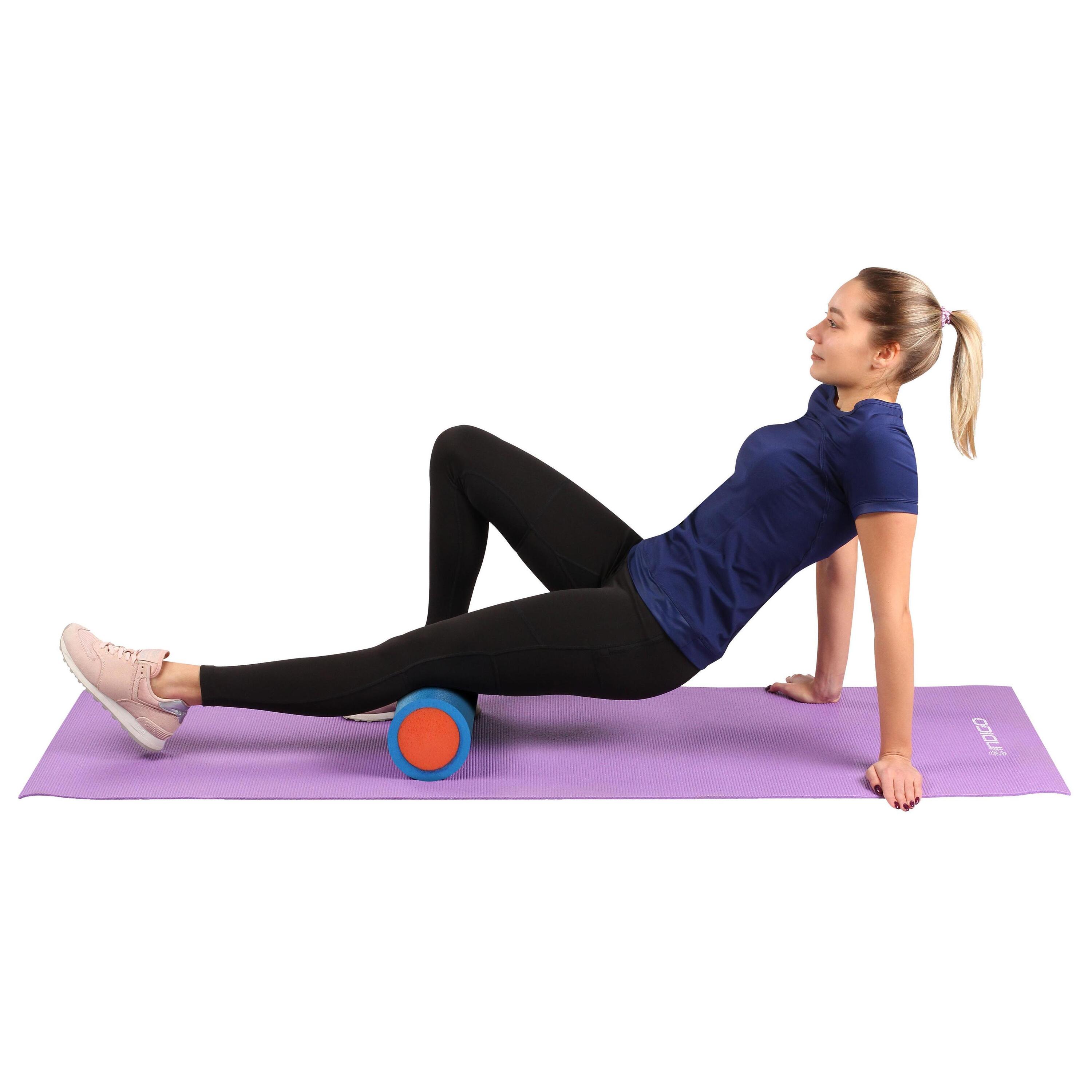 Rouleau de Massage de Yoga EPE INDIGO 60*15 cm Bleu 2/4