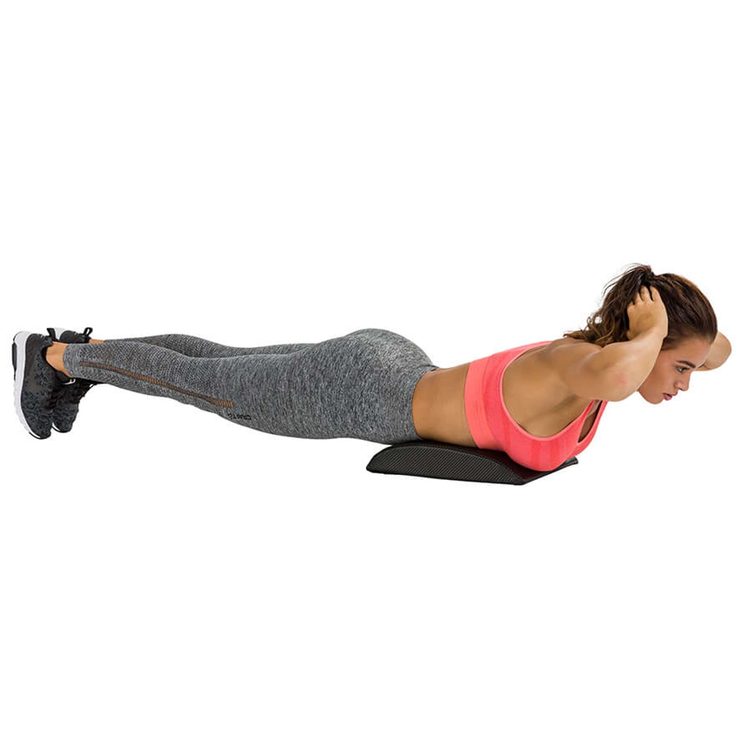 Tunturi Ab Core Exercise Matte - Übungsmatte für Bauch und Rücken Schwarz 5/7