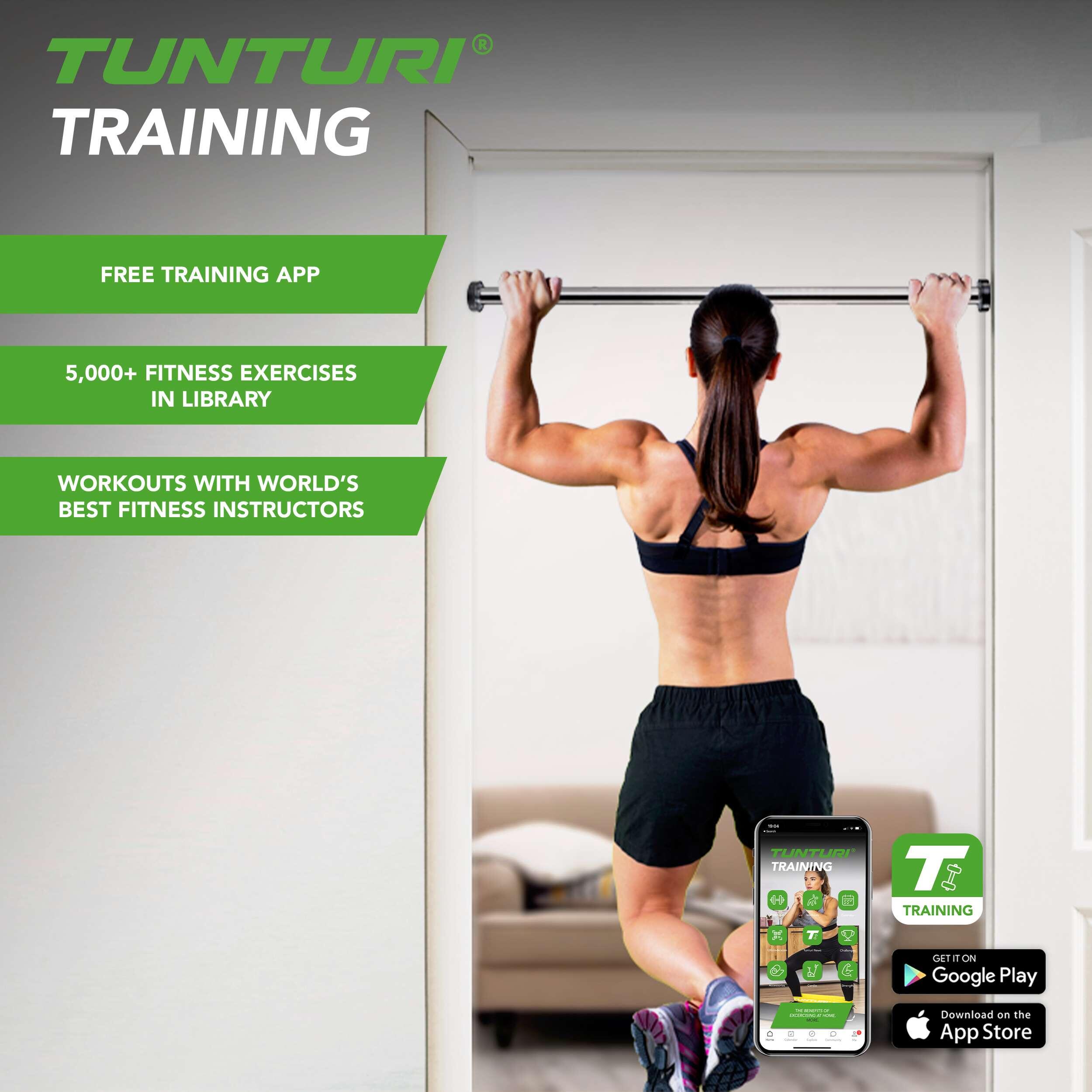 Barre d'exercice pour cadre de porte chrome 2/3