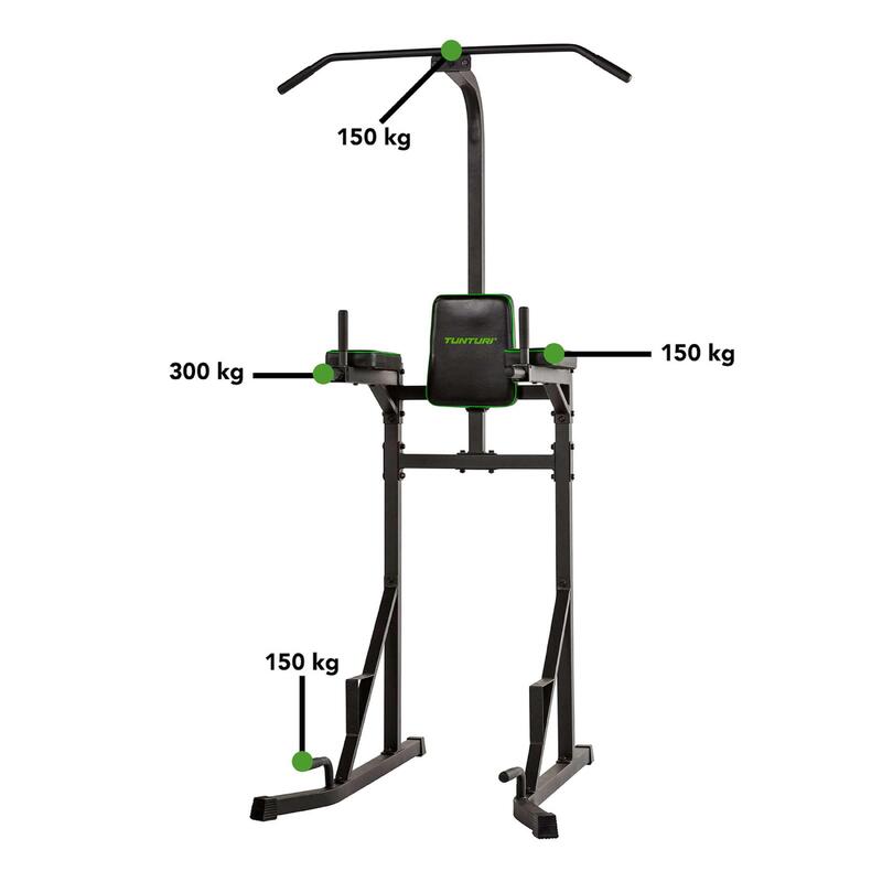 Aparat Multifunctional Tunturi PT20 Power Tower – Profesional, Compact,