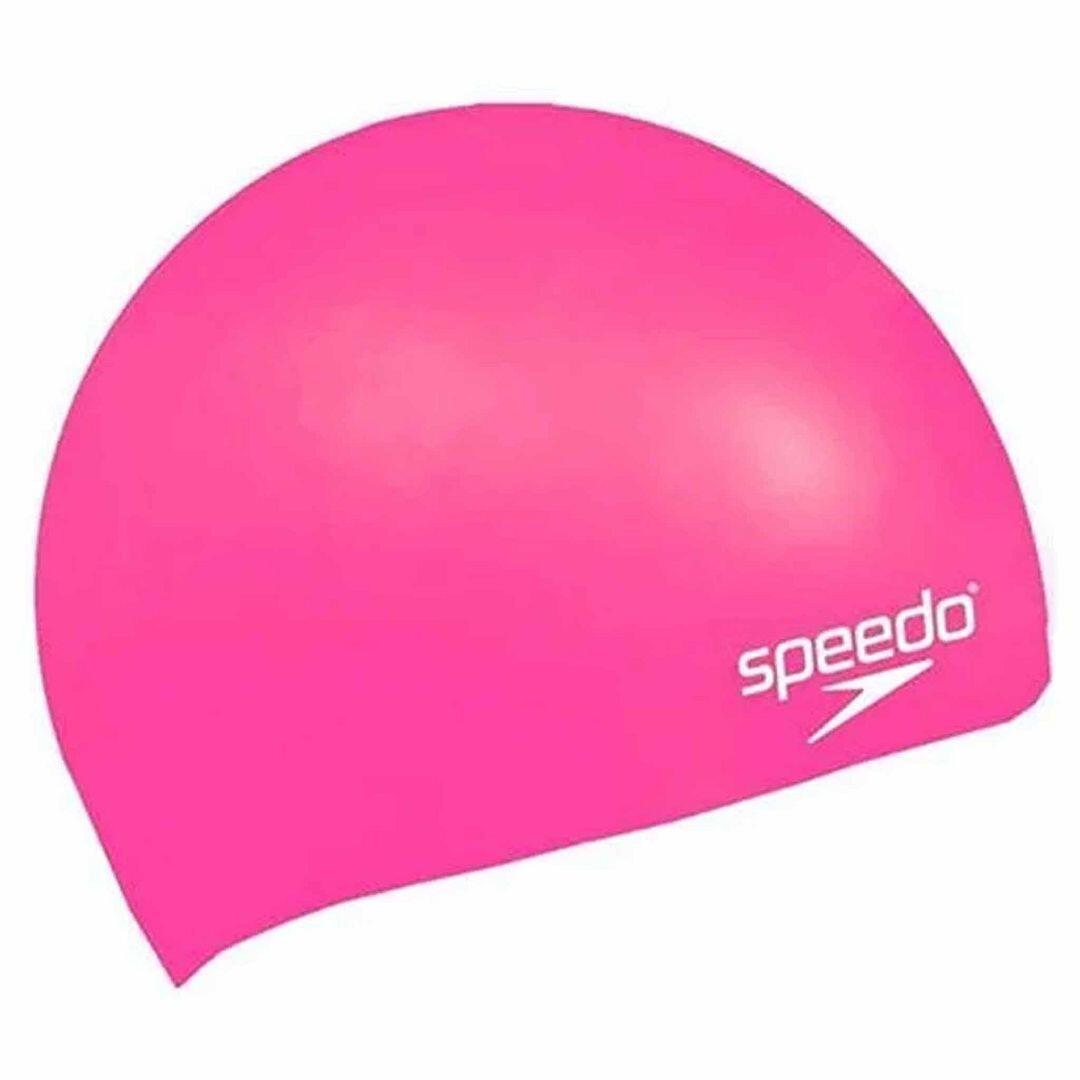 Speedo Small Graphic Print Kids Pink Silicon Swimming Cap 1/1