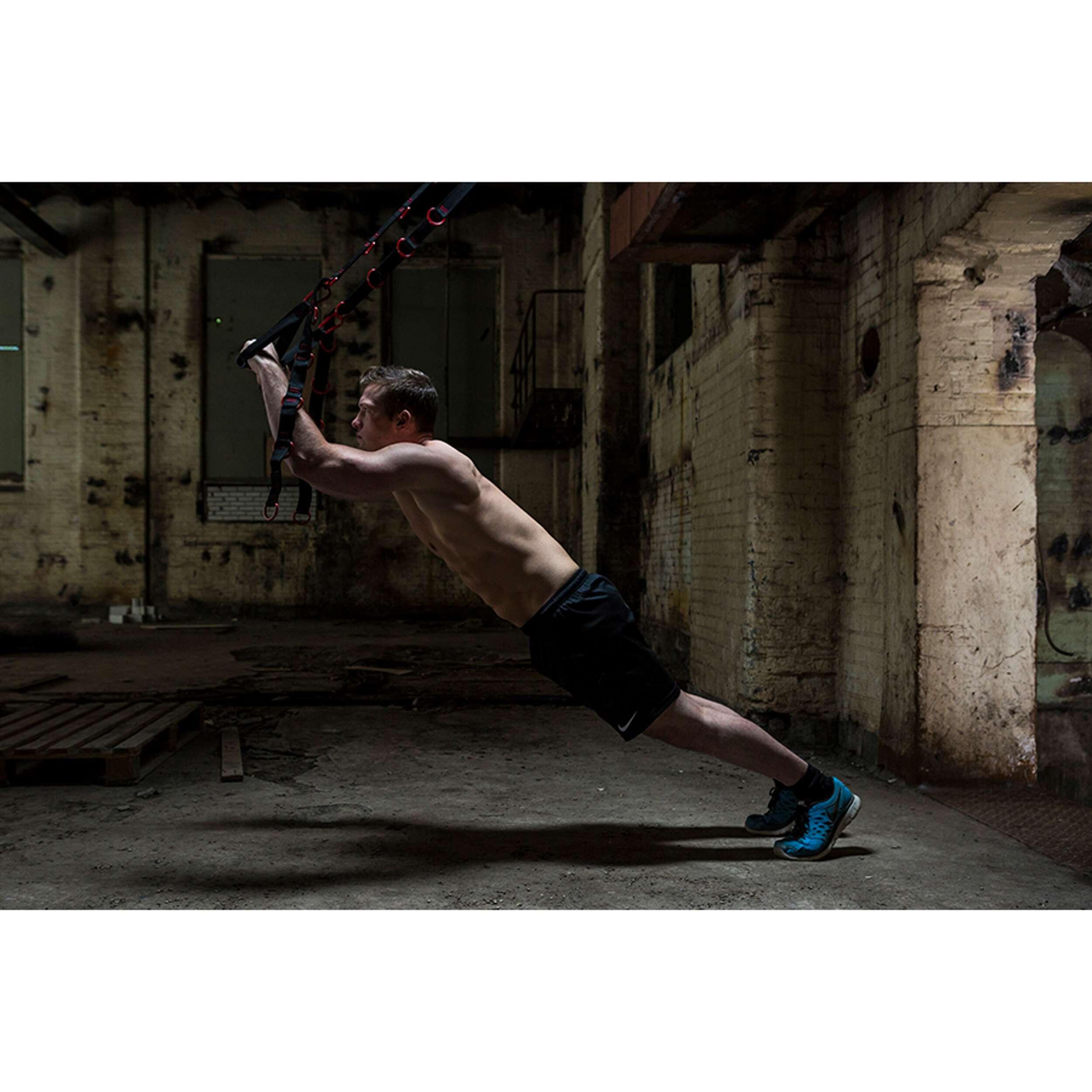 Tunturi Cross Trainer Set Schwarz mit Rot 7/7