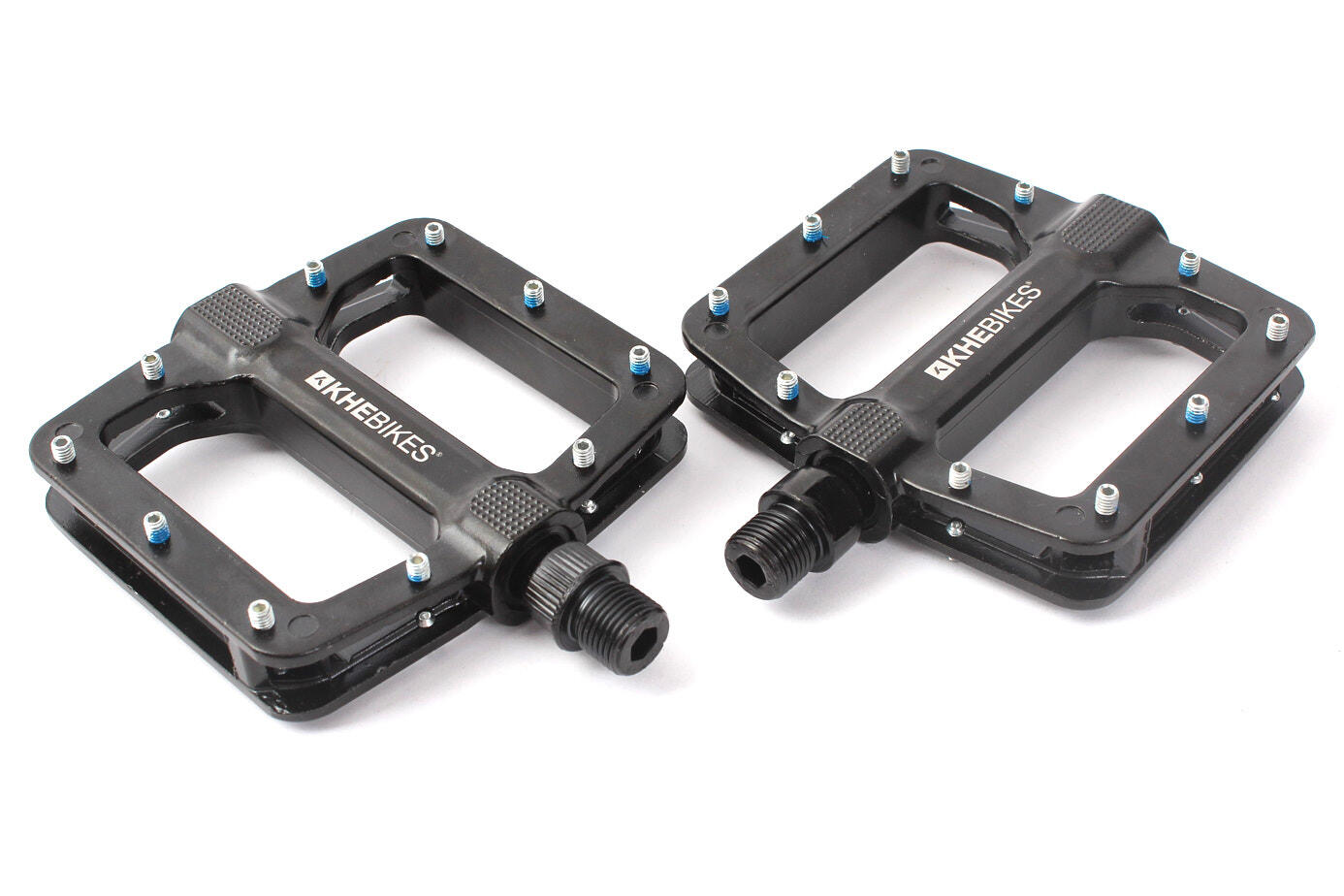 PEDALES BMX MVP 9/16 PULGADAS PIN ALUMINIO NEGRO KHEBIKES 2/5