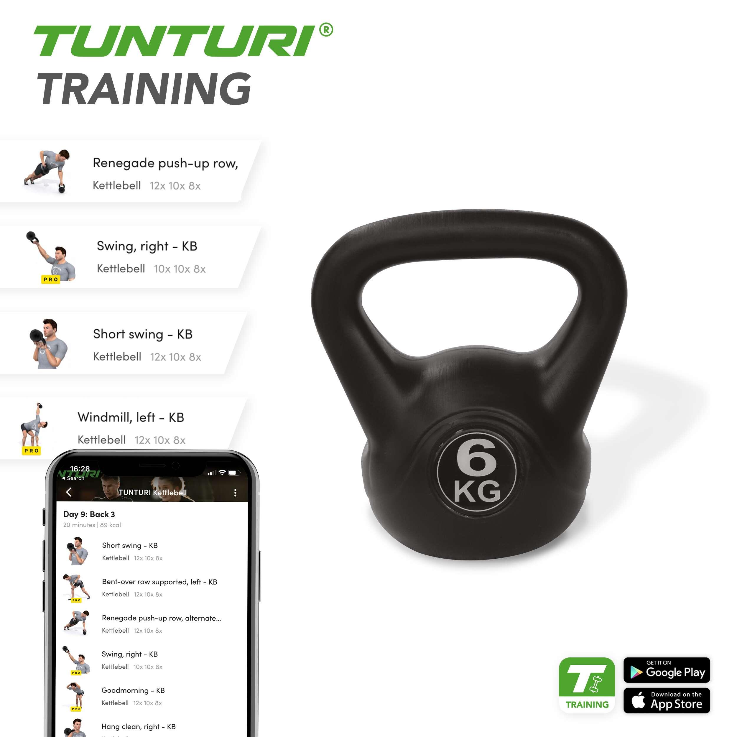 Tunturi PE Kettlebell 6 kg Black 4/5