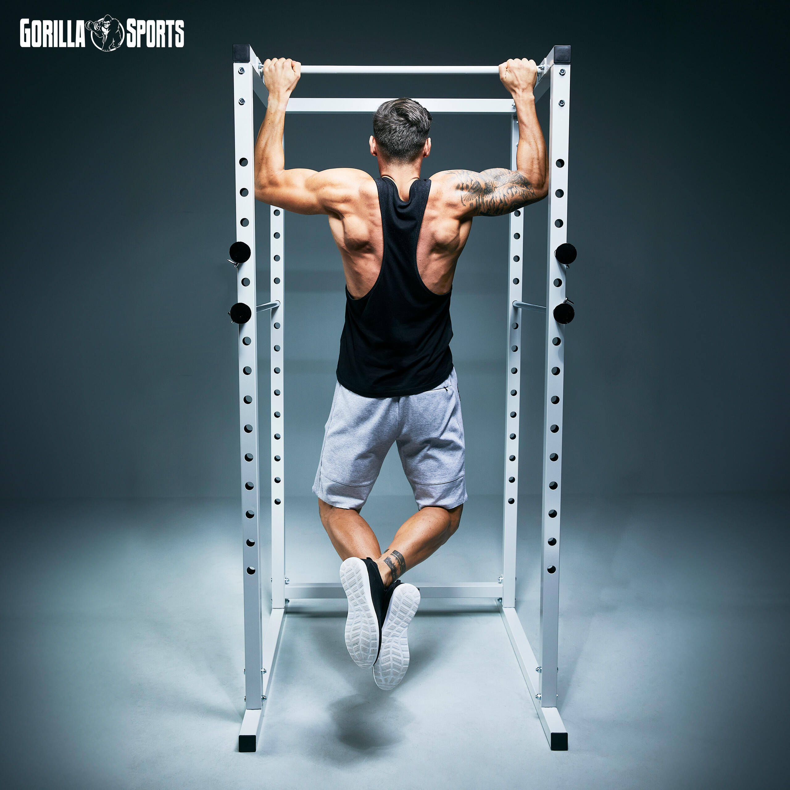 Rack Musuclación y Corss Training Gorilla Sports Blanco 6/7