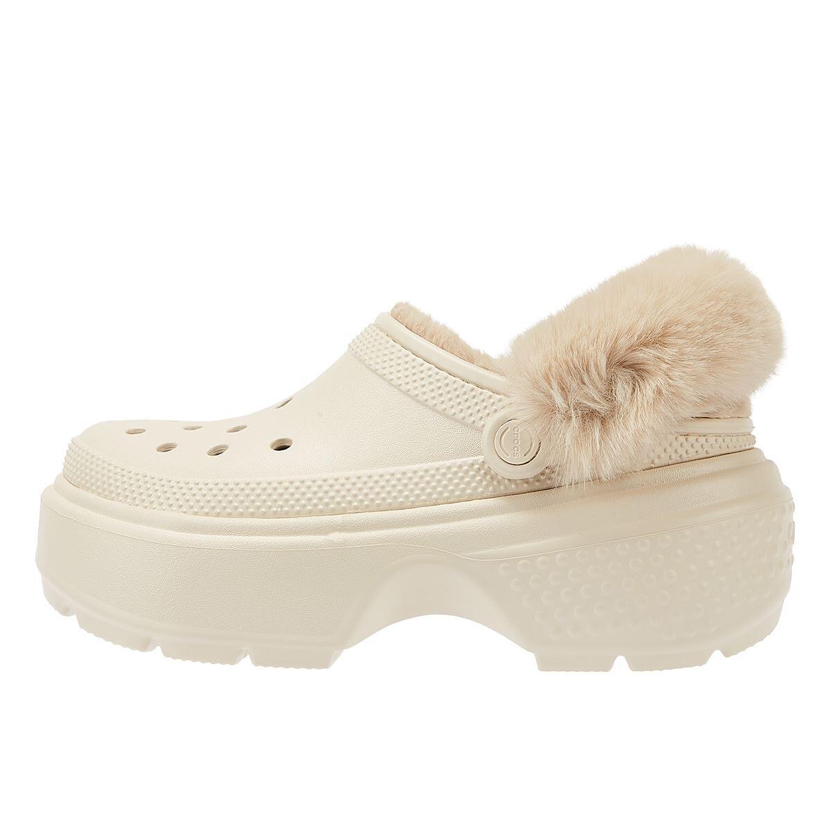 Sabots Femme Crocs Stomp Lined Beige 6/6