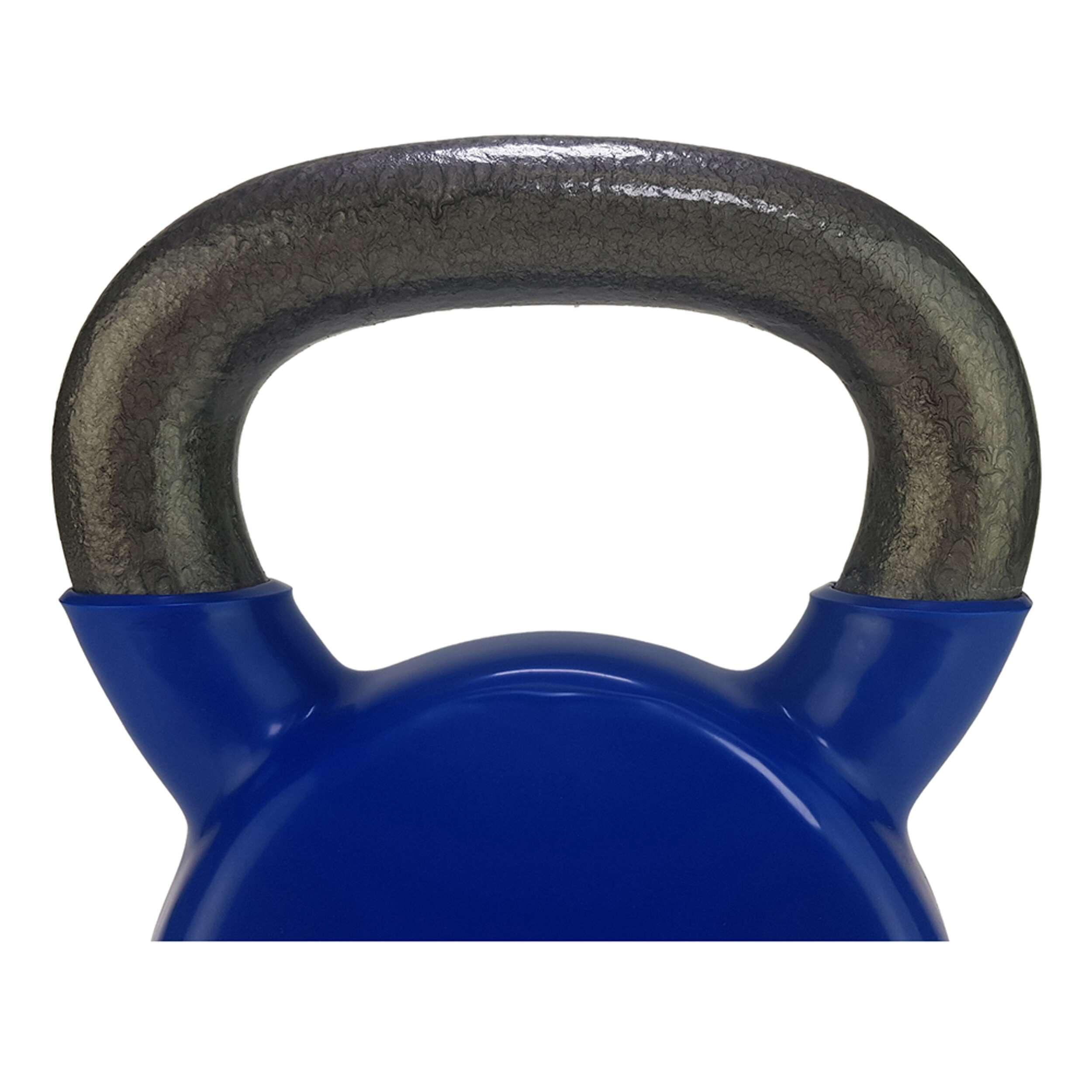 Kettlebell vinyle 4kg bleu 7/8