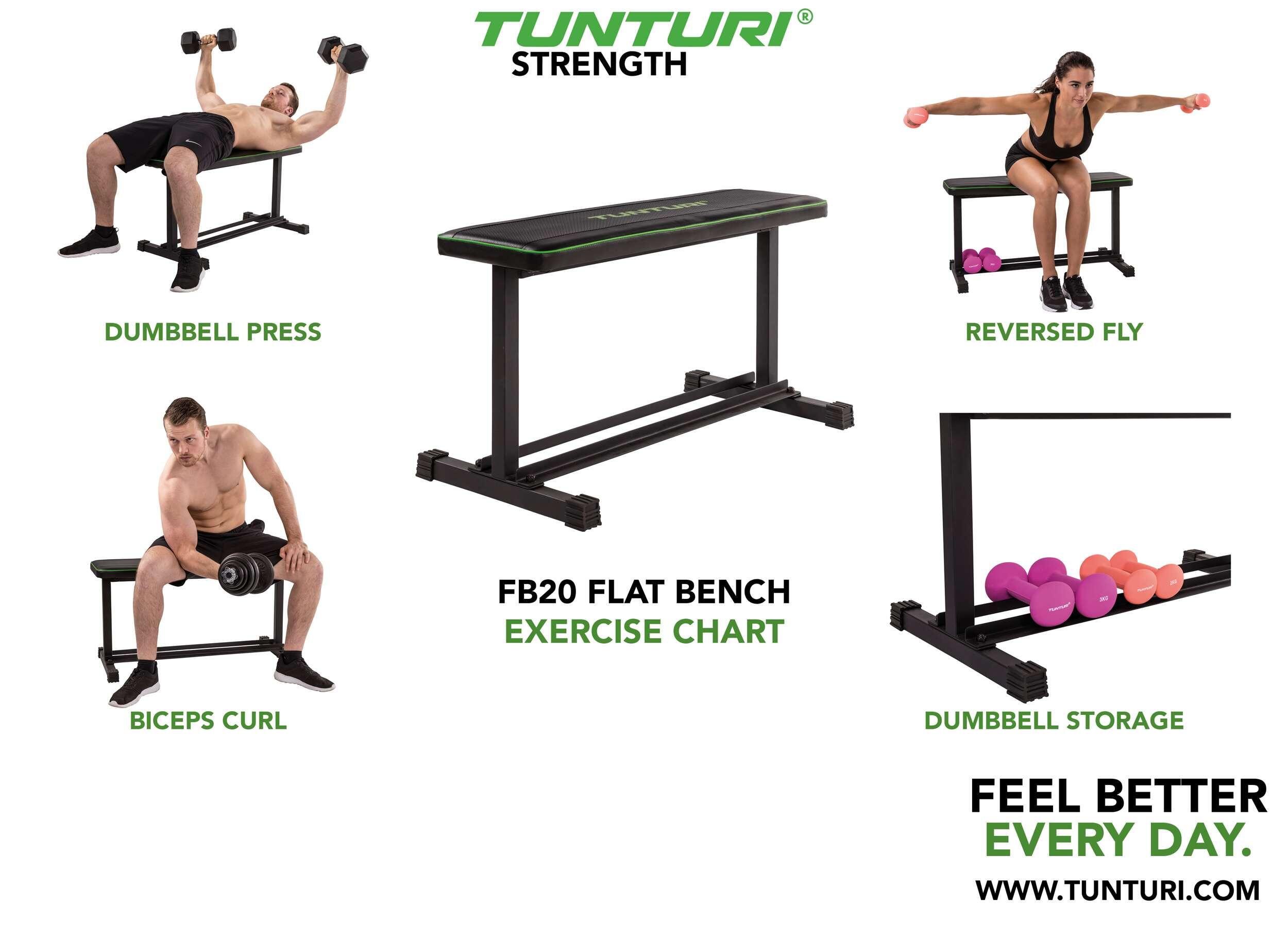 BANCO DE MUSCULACIÓN FB20 BENCH TUNTURI 3/5