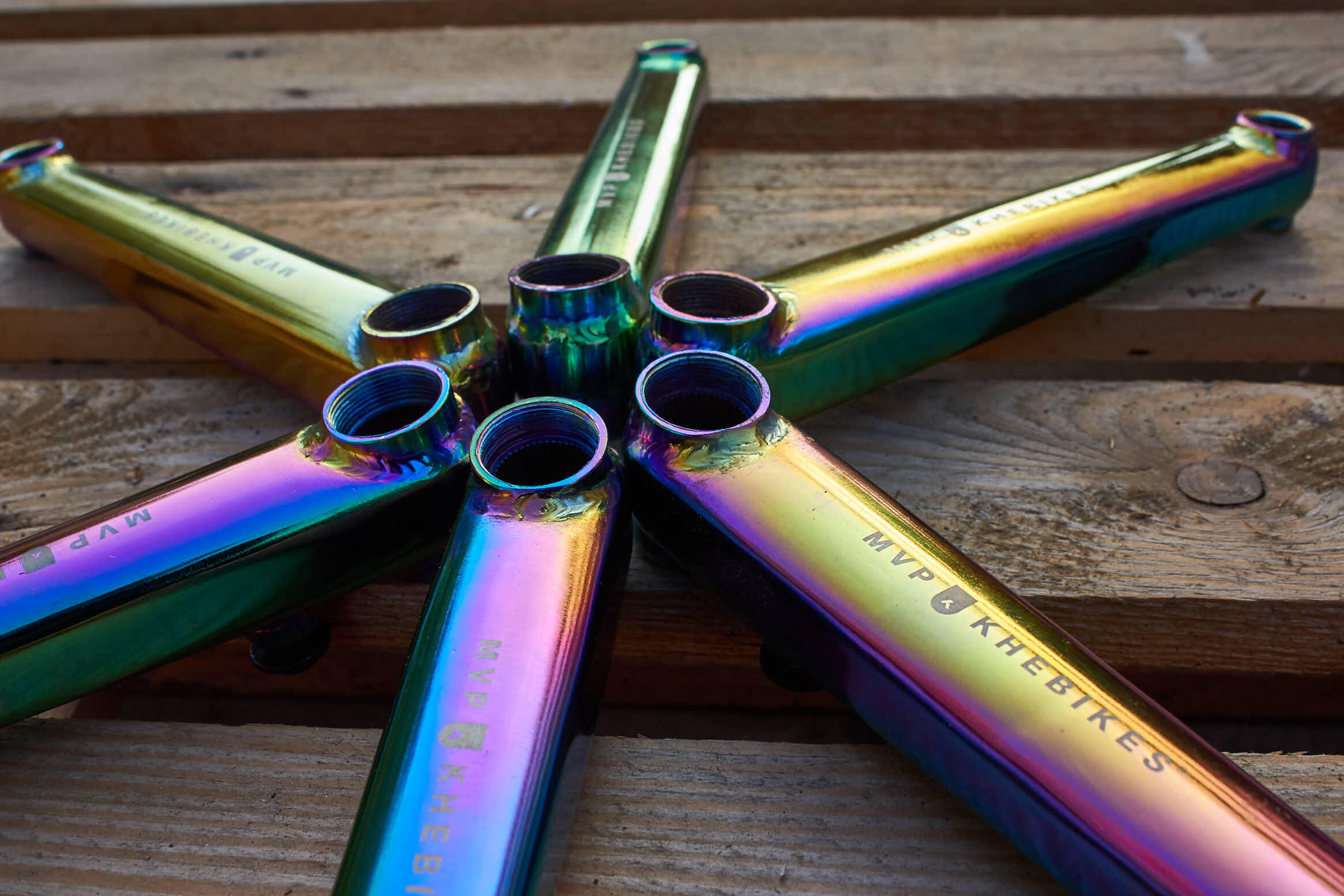BIELAS BMX MVP 48T OIL SLICK KHEBIKES 4/4