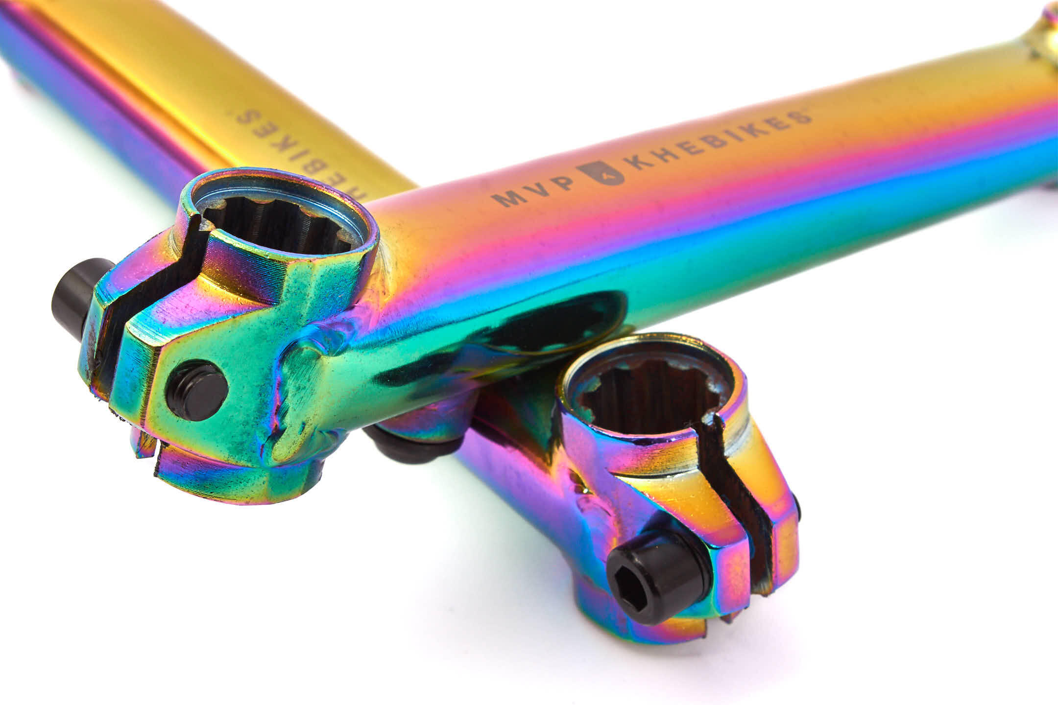 BRAS DE MANIVELLE BMX MVP 8T OIL SLICK KHEBIKES 2/4