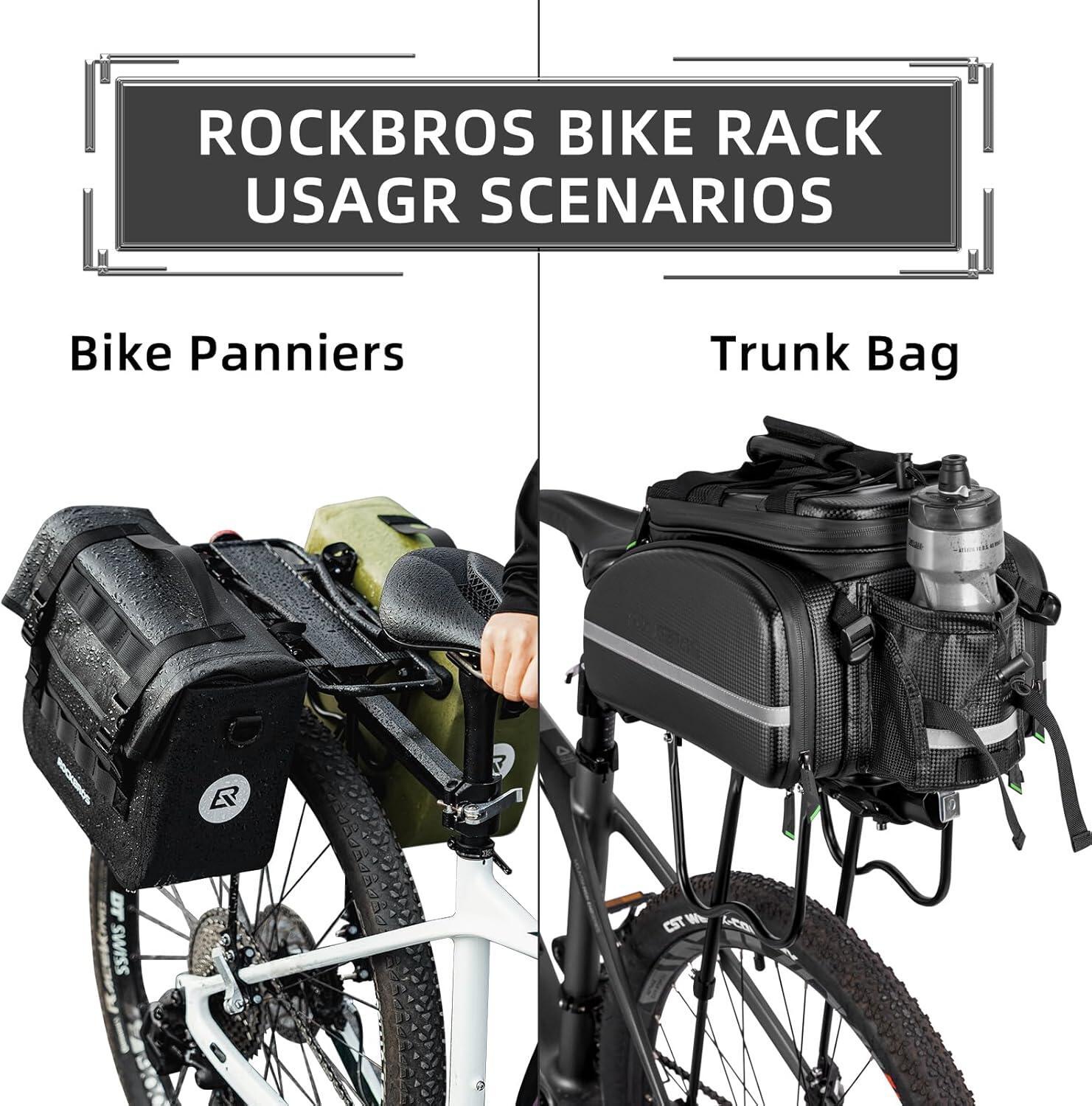 Bagageiro traseiro de liberação rápida para bicicleta 5/8