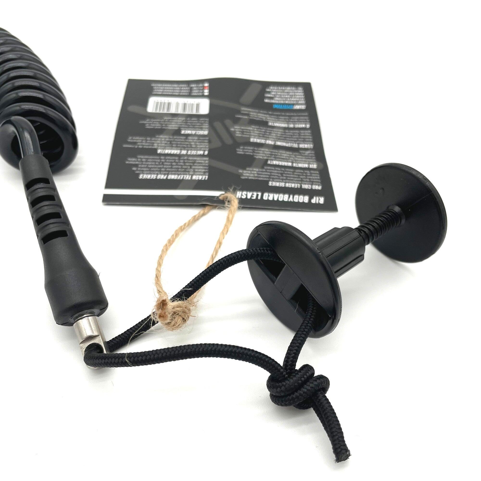 RIP - Leash Biceps Bodyboard Pro Series - Black 3/3
