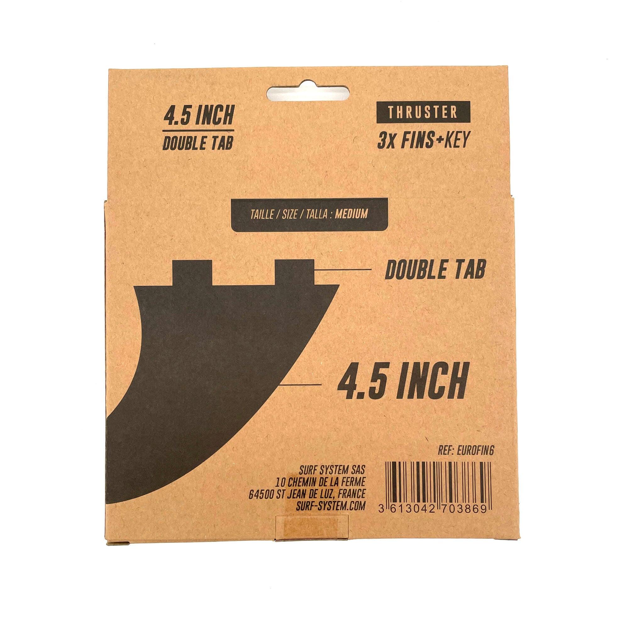 SURF SYSTEM - Set de 3 dérives avec clé - Thruster - FCS Compatible - Black 3/4