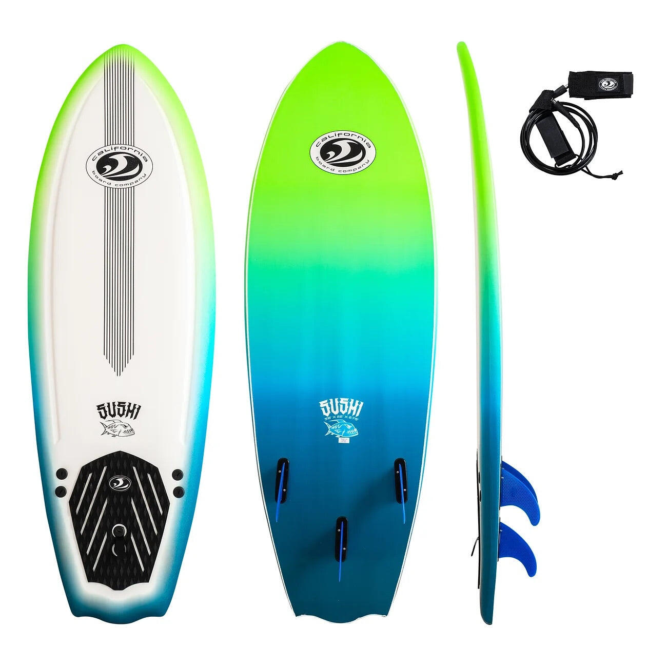 CALIFORNIA BOARD COMPANY CBC - Sushi Fish Prancha de surf Softboard 5'8 - Graphic