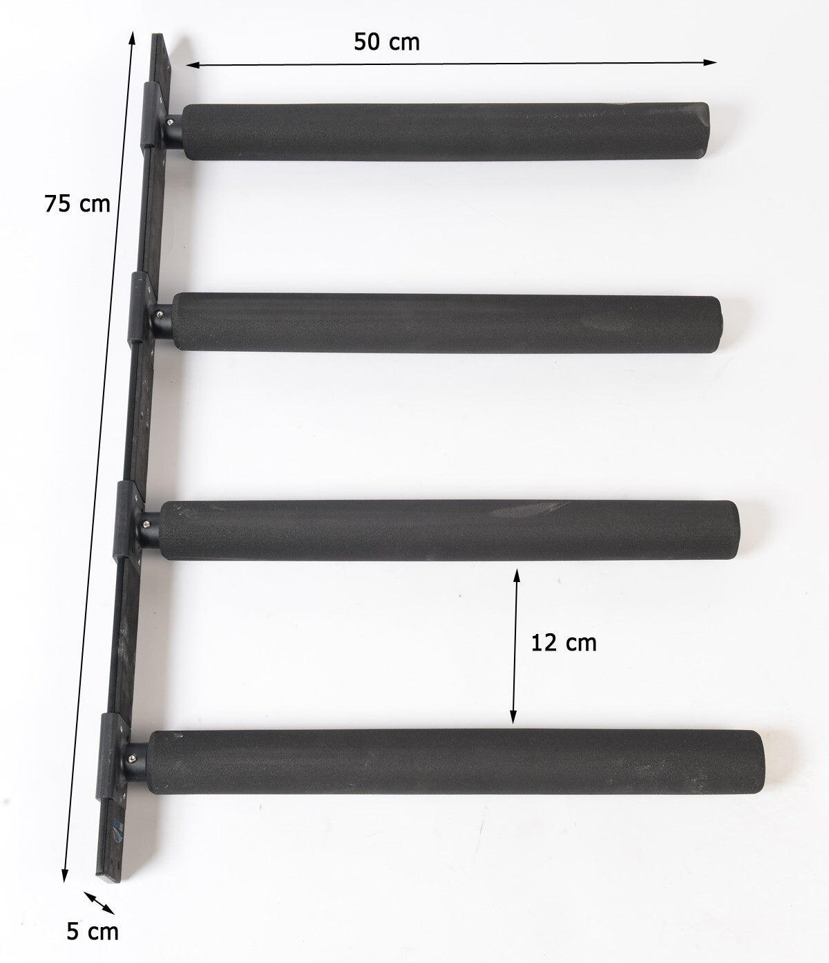 SURFSYSTEM - Soporte de pared para rack cuádruple (shortboards, longboards, SUP) 3/5