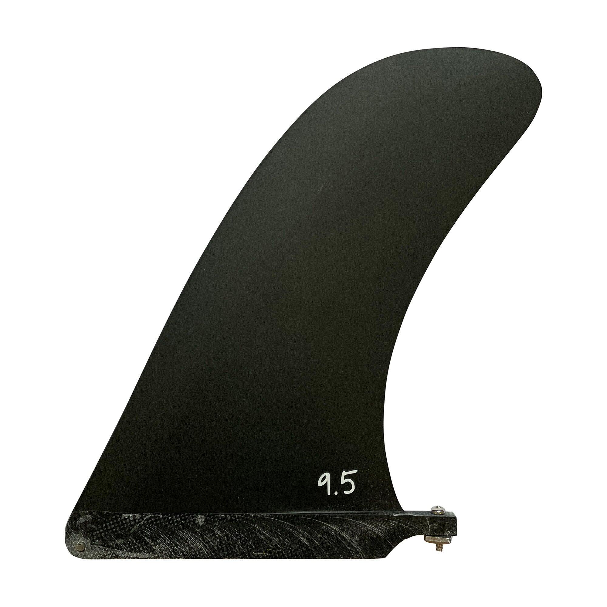 SURFSYSTEM SURFSYSTEM - Pinna singola in fibra di vetro Pivot (US Box) - 9,5 pollici - Nero