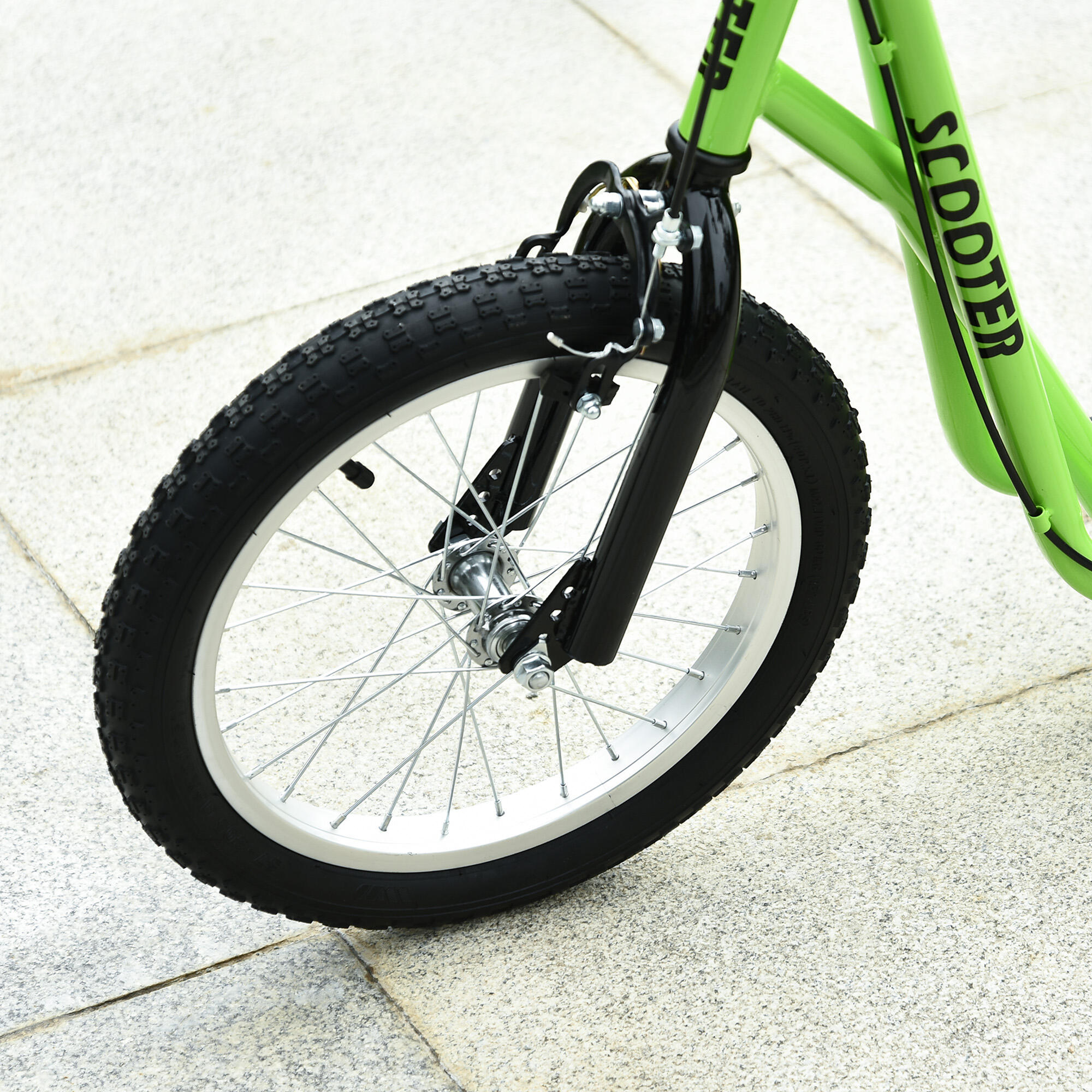 Trotinete 139x58x90-96 cm verde HOMCOM 5/5