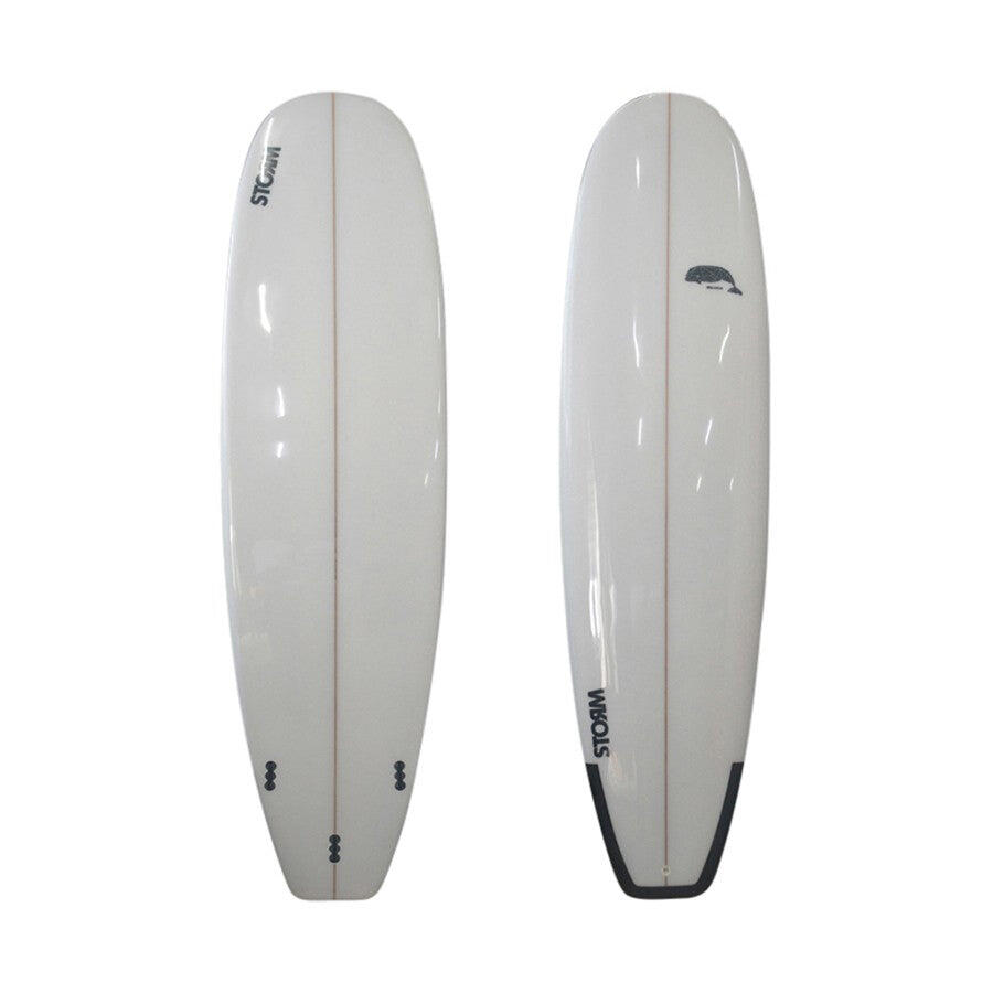 STORM STORM - Prancha de Surf - Mini Malibu - 6'8 - Beluga - Branco