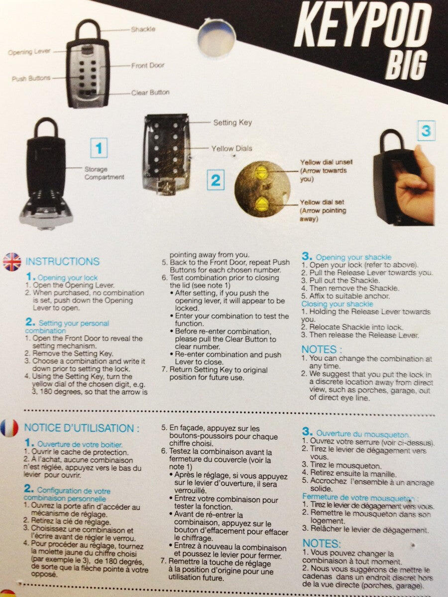 SURF SYSTEM - KeyPod Big (Cadenas Sécurité à Code) 4/5