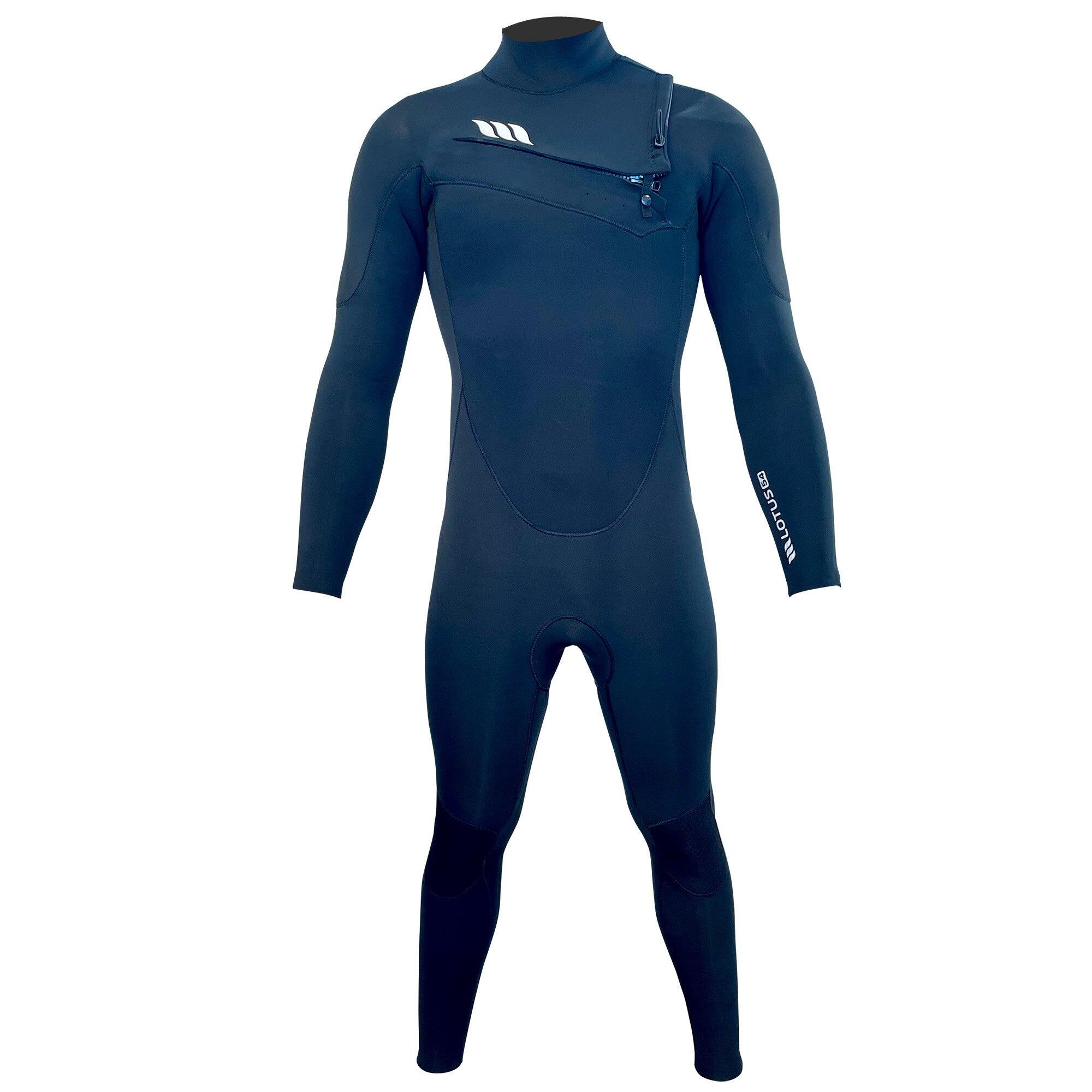 West - fato de surf - lotus 5/4 front zip - preto