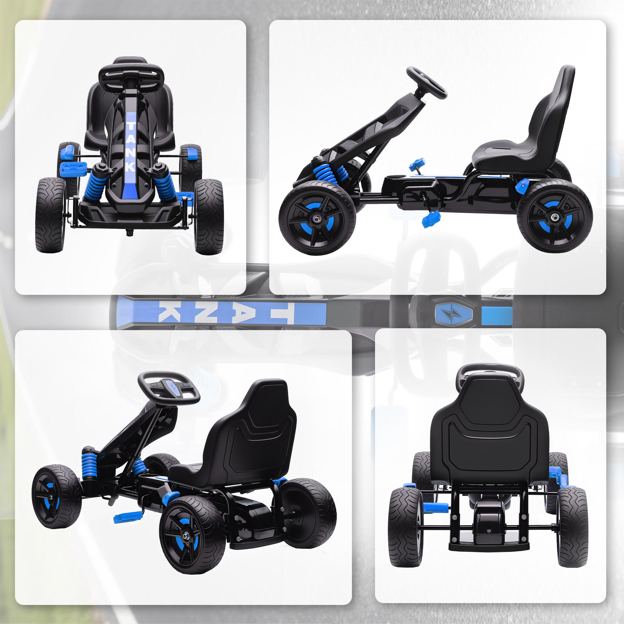 Kart a Pedales AIYAPLAY 100x59x60.5 cm Azul 5/5