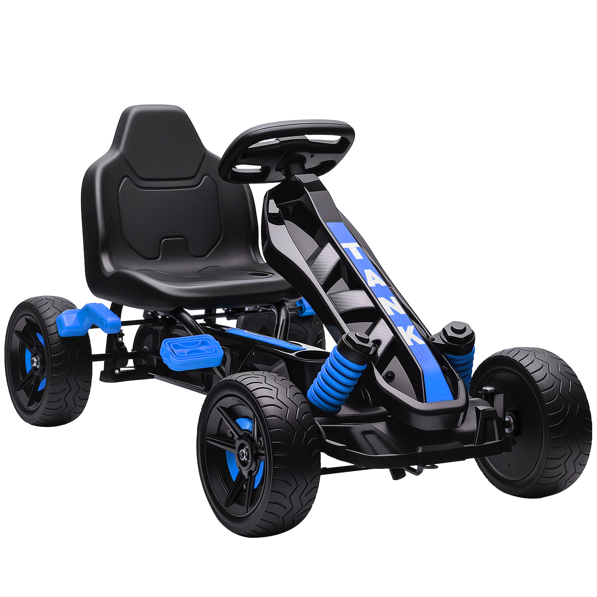 AIYAPLAY Kart a pedais para crianças 100x59x60,5 cm azul AIYAPLAY