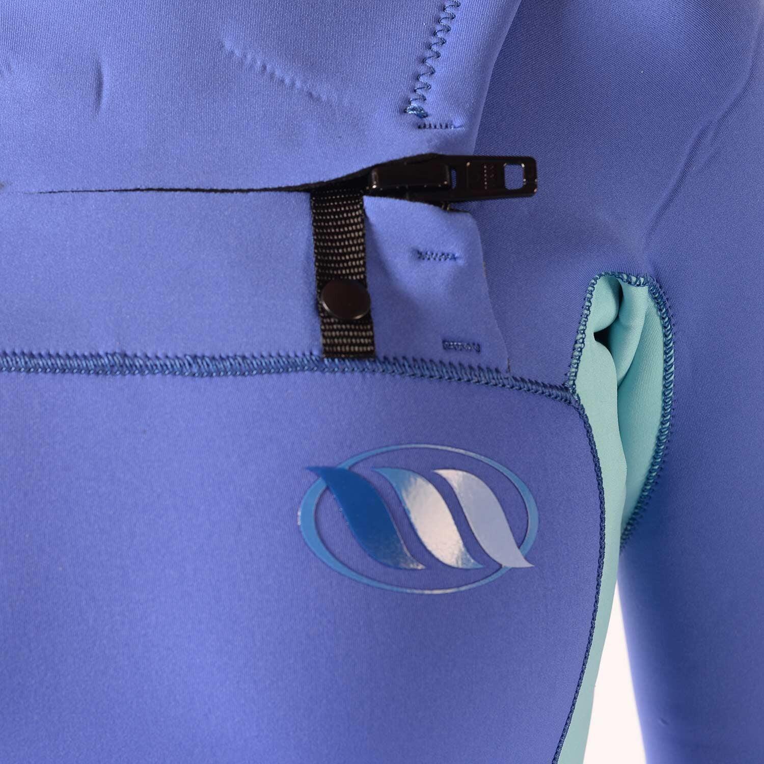 WEST - Muta da surf da donna - Nitro Lady cerniera frontale 3/2mm - Aqua 3/5