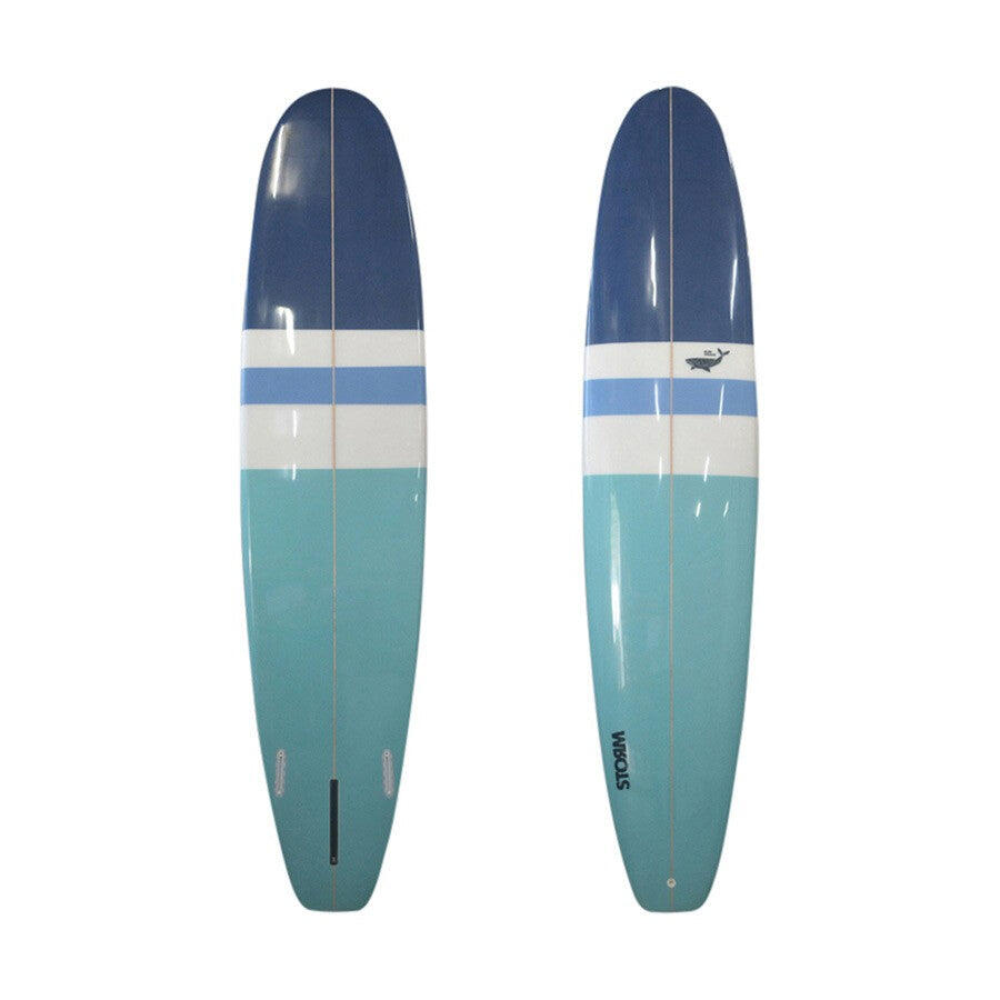 STORM STORM - Prancha de surf - Longboard - 9'0 - Blue Whale - Azul / Marinho