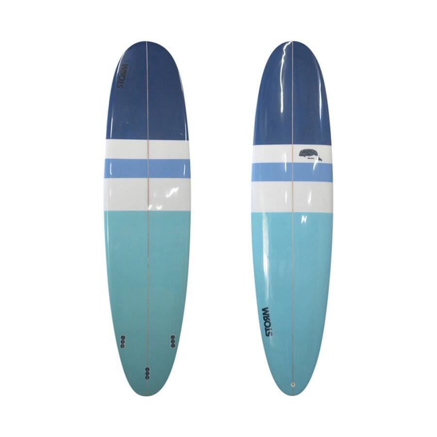 Storm - Storm Surfboard - Mini Malibu - 7'2 - Beluga Lb4 - Round Tail - Blue - Planche De Surf - Bleu - Taille Unique - Decathlon