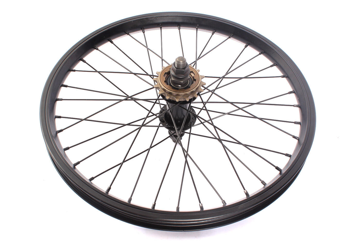 RUEDA TRASERA BMX BLAZE NEGRA 18" 14MM KHEBIKES 3/4