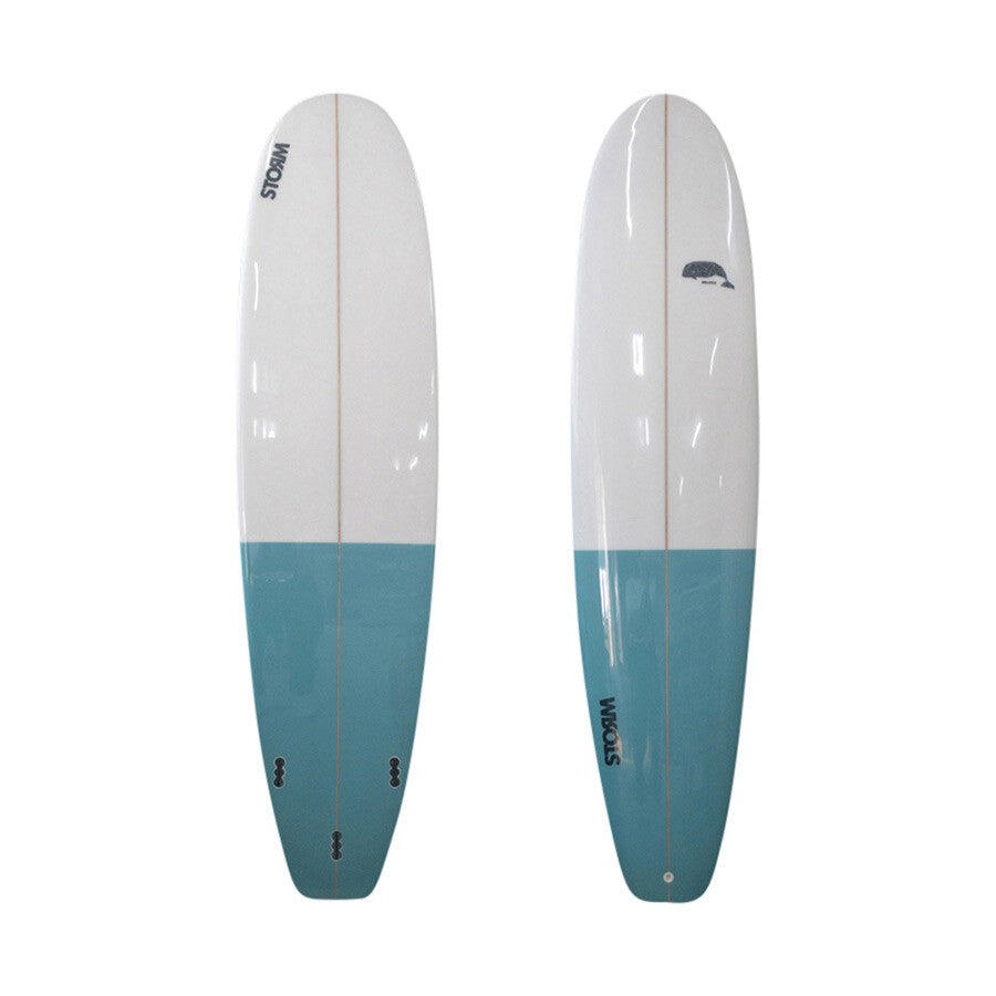 STORM STORM - Prancha de Surf - Mini Malibu - 7'2 - Beluga - Azul / Branco