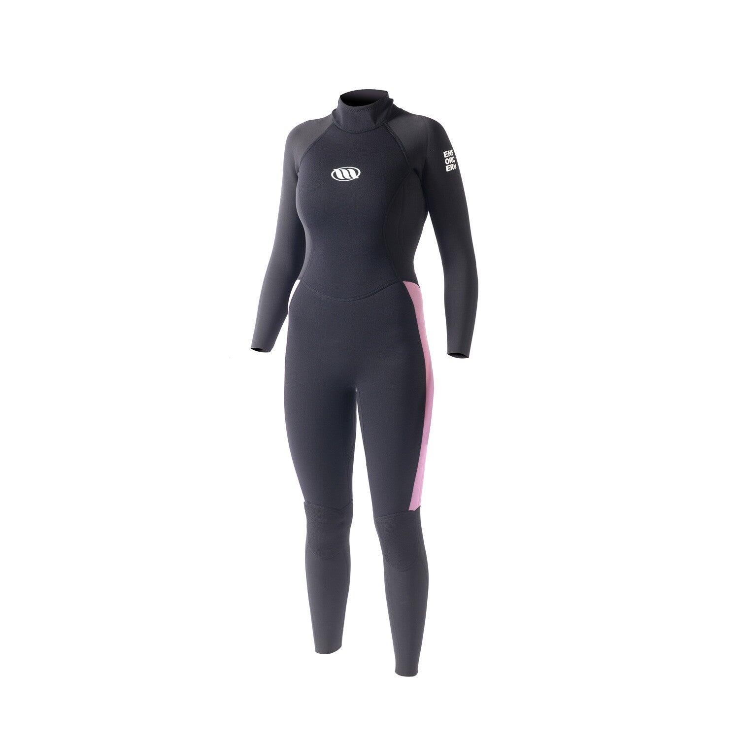 West Surfing - West - Combinaison Surf Femme - Enforcer Lady 3/2mm Back Zip - Black / Pink - Combinaison De Surf - Noir - 6 - Decathlon