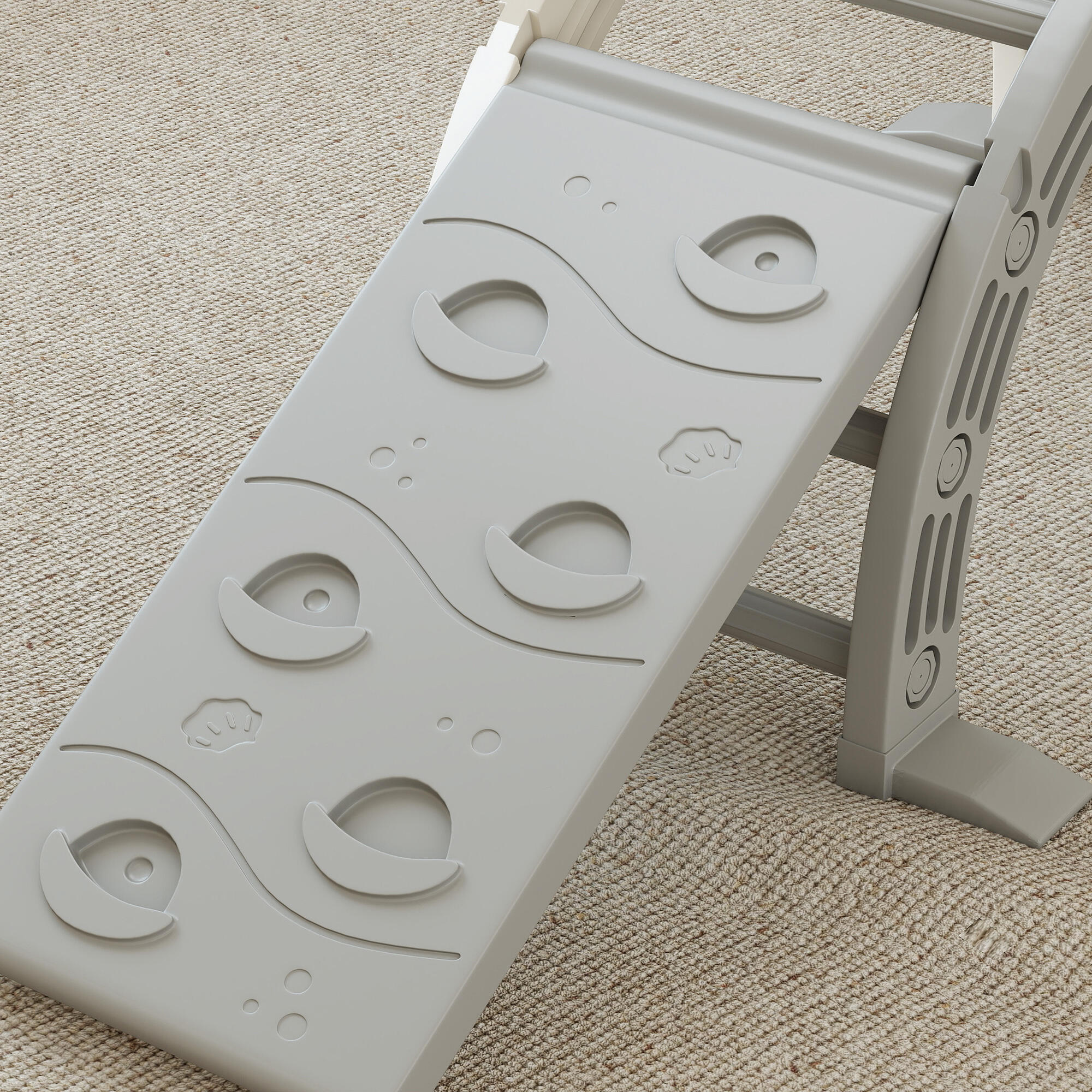 Escalador para Niños AIYAPLAY 164x70x57 cm Gris y Blanco 5/5