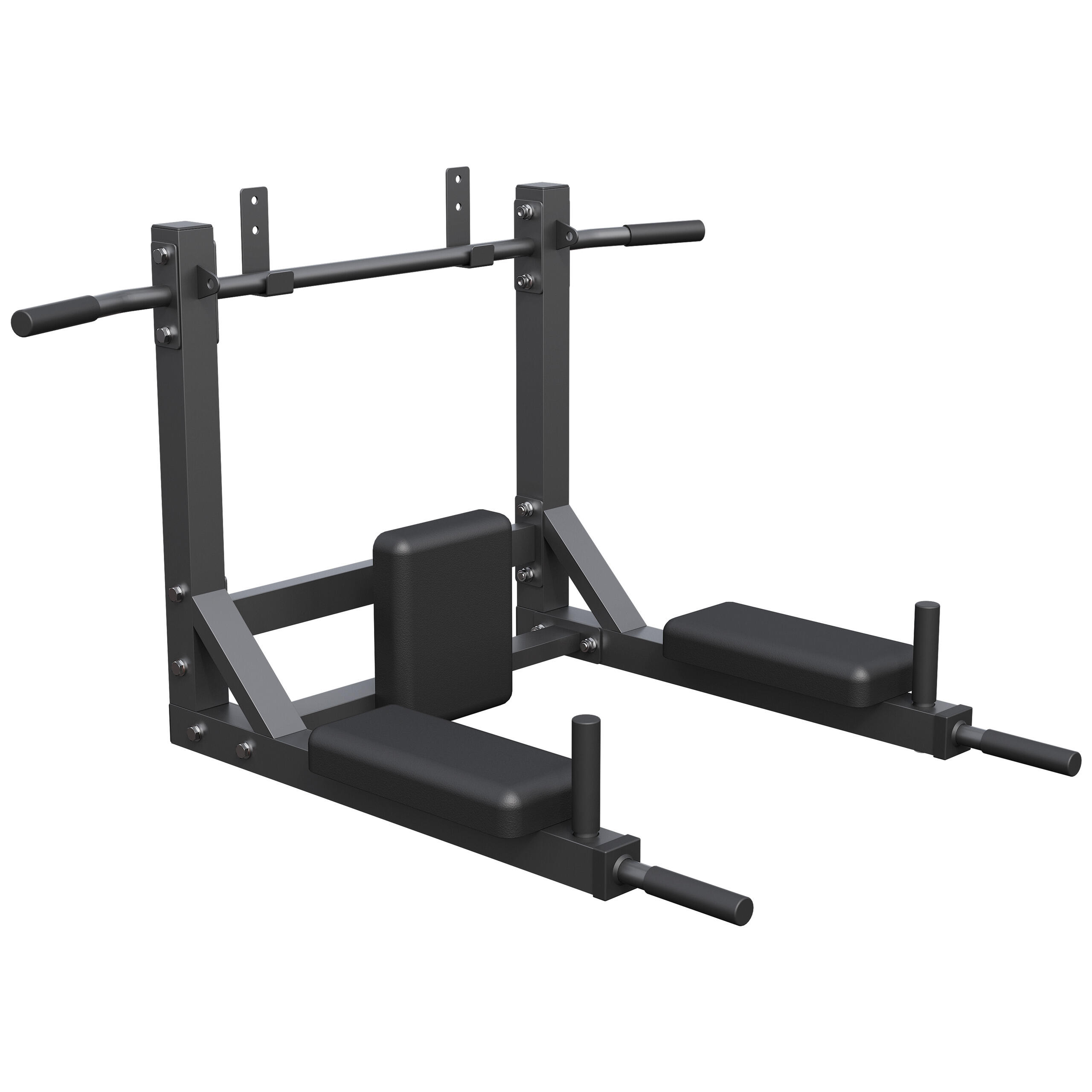 Gorilla Sports - Barre De Traction - 4in1, Pull Up, Barres Murales Fitness, Barre De Tractions - Poids - Noir - Taille Unique - Decathlon