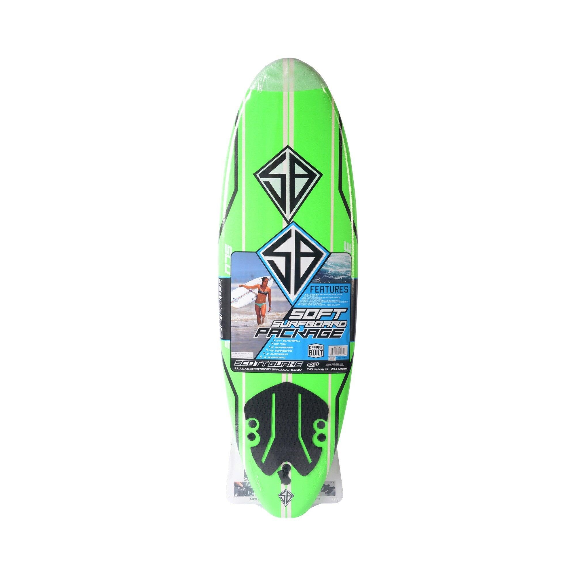 California Board Company - Cbc - Planche De Surf En Mousse - Softboard 6'0 Scott Burke - Neon Green - Planche De Surf - Vert - 6' - Decathlon