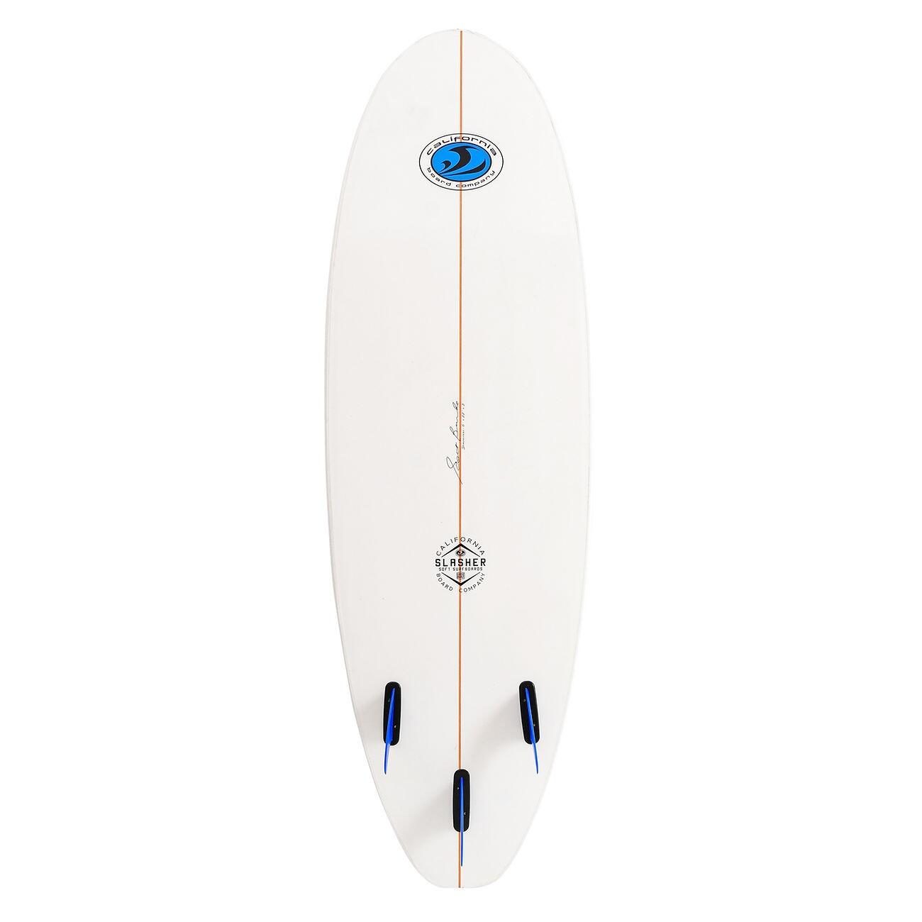 CBC - Planche de Surf en mousse - Softboard Slasher 6'0 - White 3/4