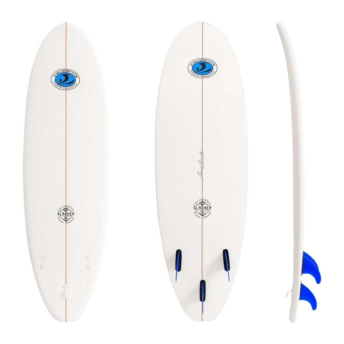 CALIFORNIA BOARD COMPANY CBC - Prancha de surf em espuma - Softboard Slasher 6'0 - Branco